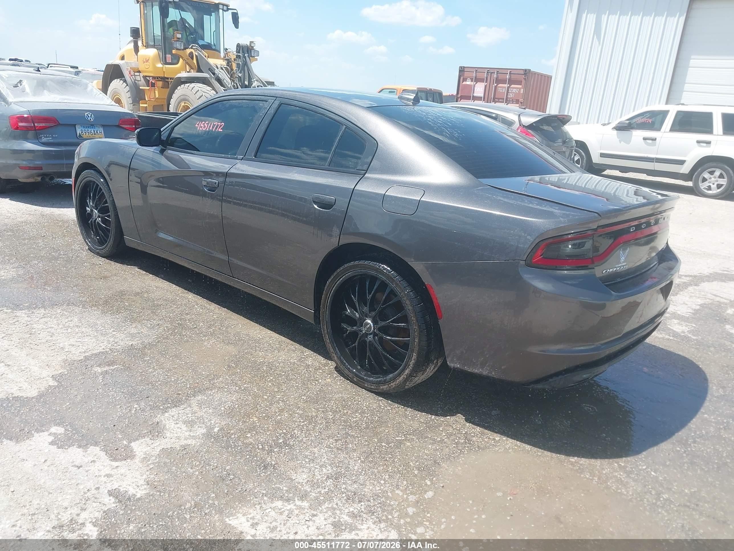 2015 Dodge Charger Sxt Gray vin: 2C3CDXHG8FH789602