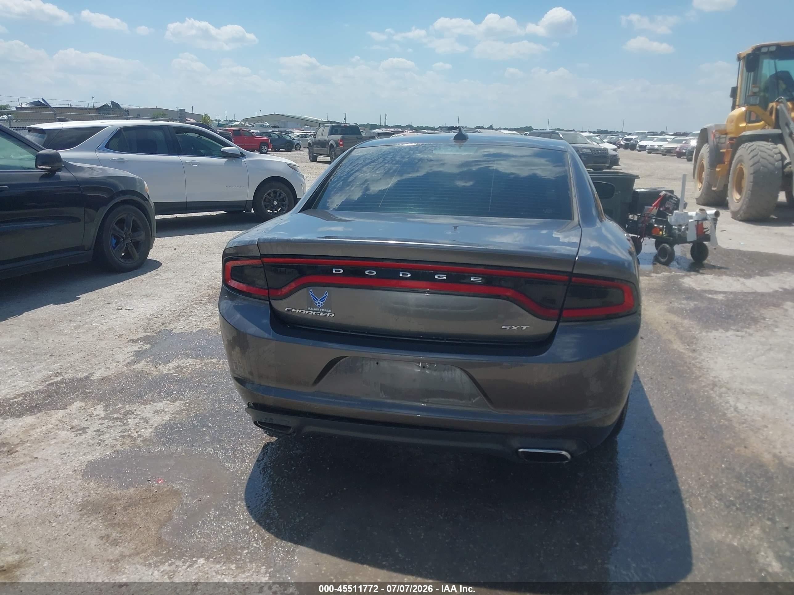 2015 Dodge Charger Sxt Gray vin: 2C3CDXHG8FH789602