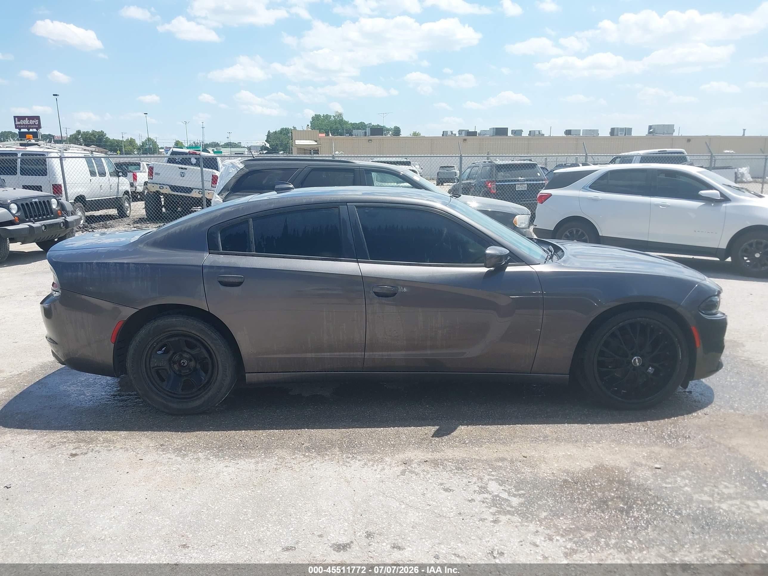 2015 Dodge Charger Sxt Gray vin: 2C3CDXHG8FH789602