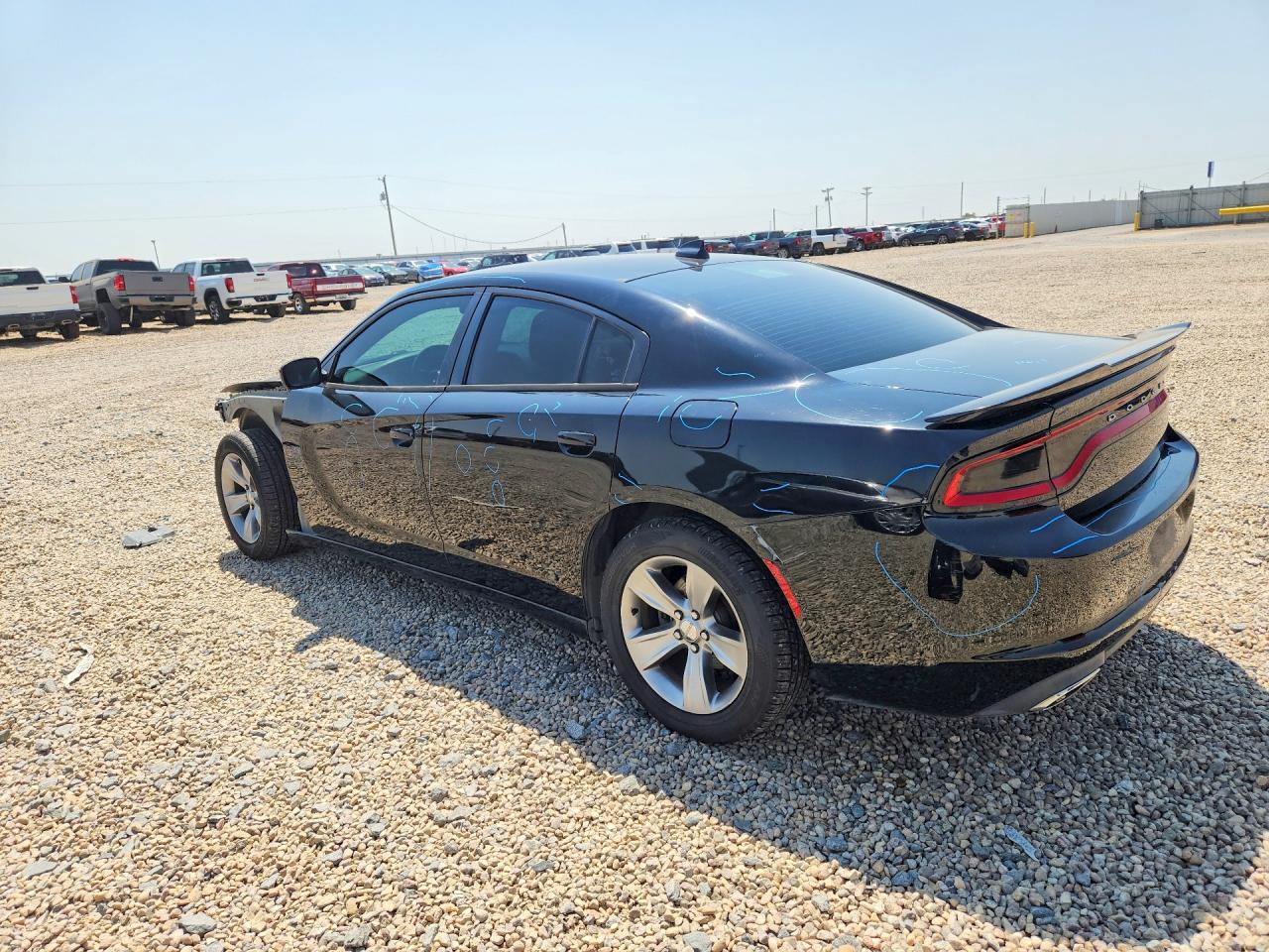 2015 Dodge Charger Sxt Black vin: 2C3CDXHG8FH794704