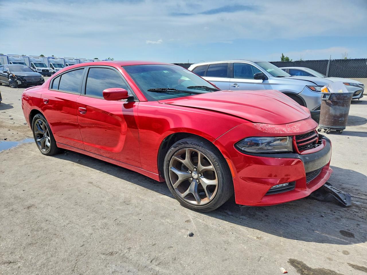 2015 Dodge Charger Sxt Красный vin: 2C3CDXHG8FH852312