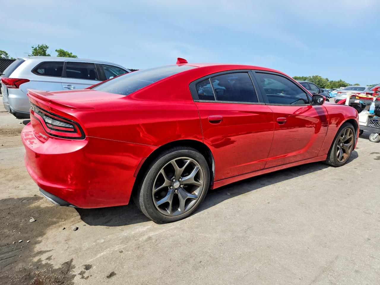 2015 Dodge Charger Sxt Красный vin: 2C3CDXHG8FH852312