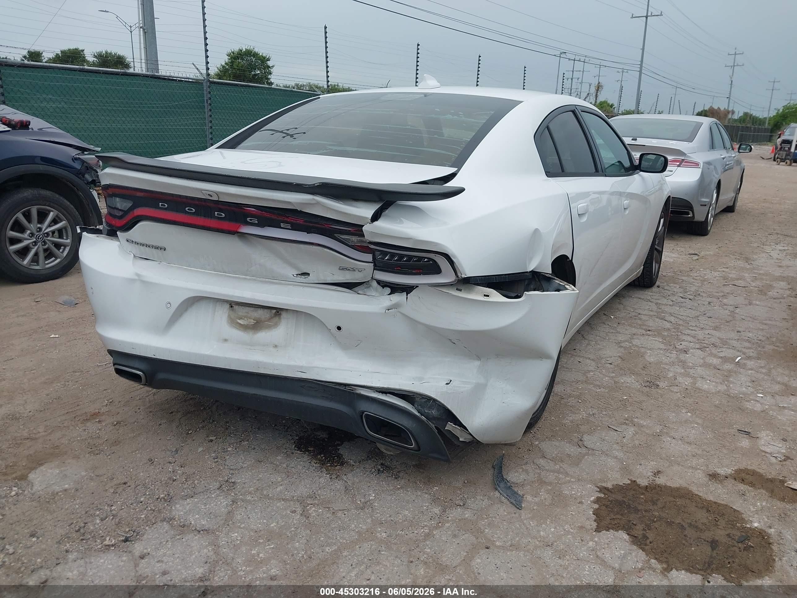 2015 Dodge Charger Sxt White vin: 2C3CDXHG8FH880269