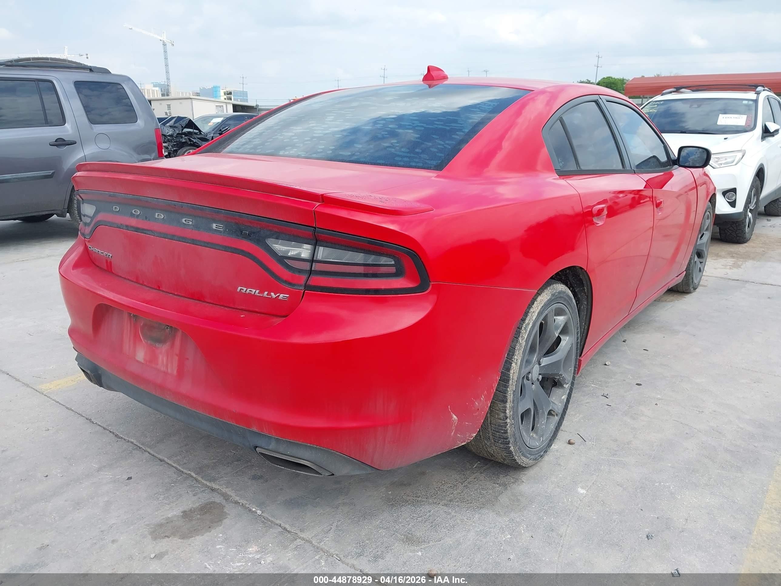 2015 Dodge Charger Sxt Red vin: 2C3CDXHG8FH907227