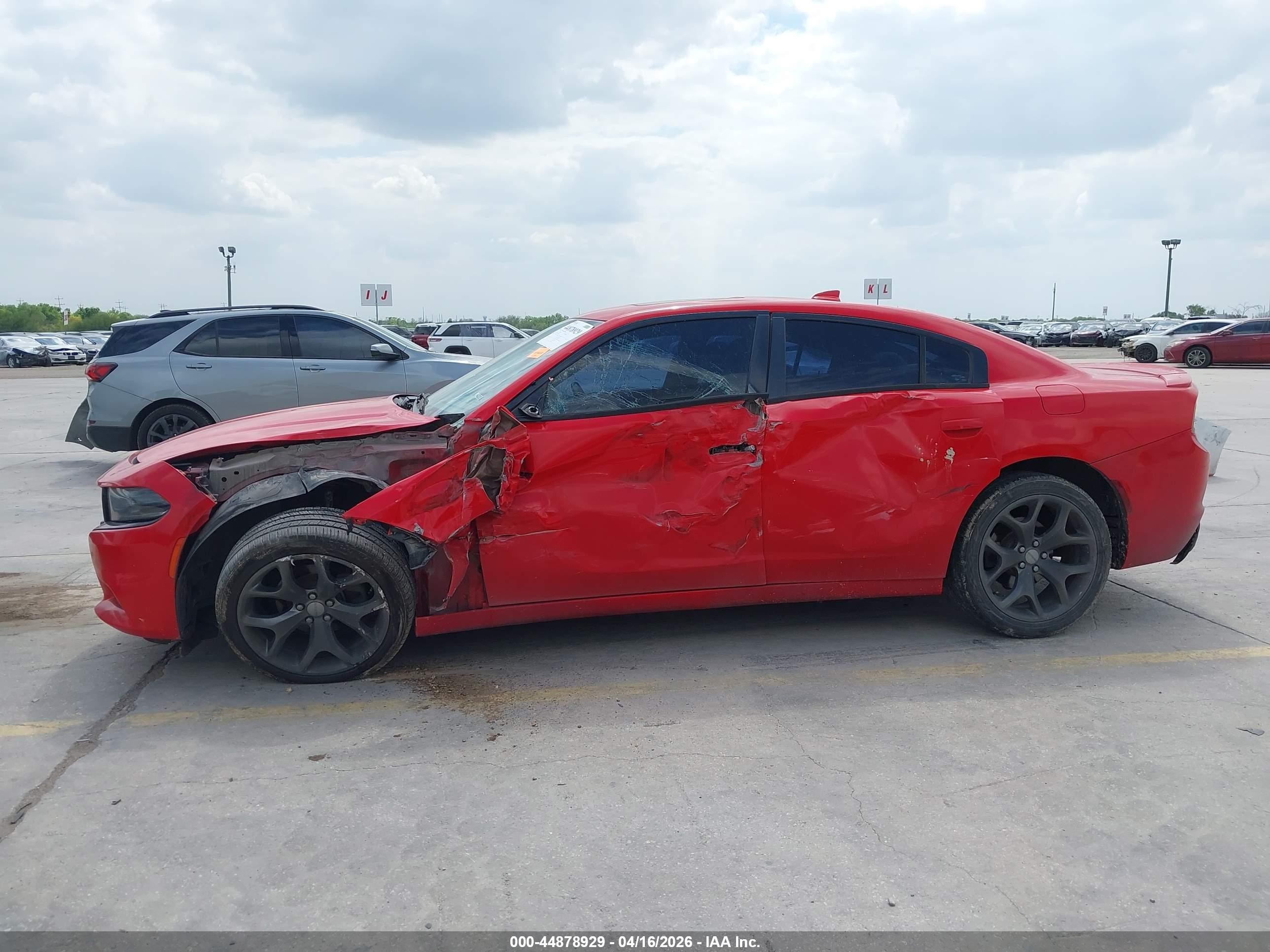 2015 Dodge Charger Sxt Red vin: 2C3CDXHG8FH907227