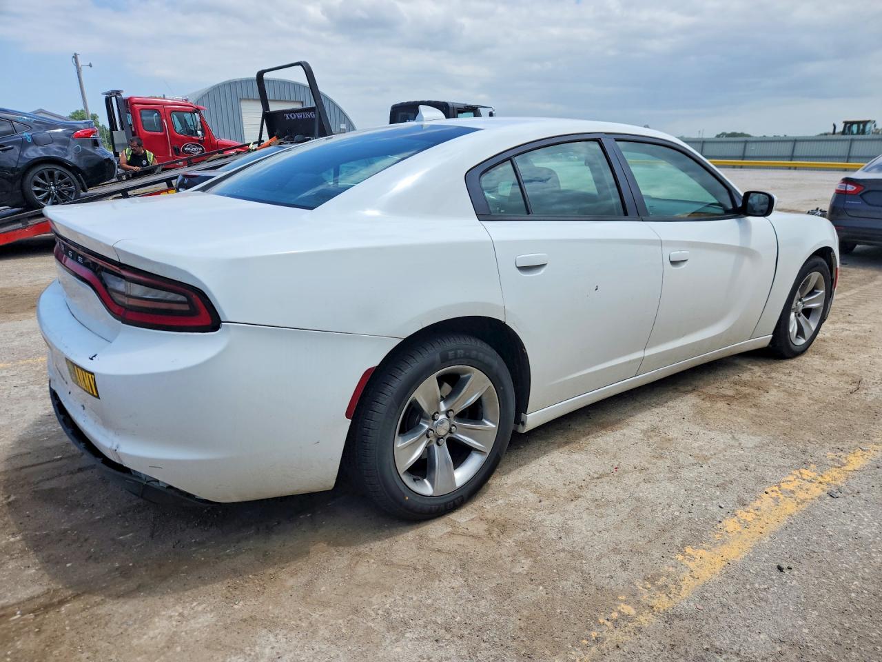 2016 Dodge Charger Sxt White vin: 2C3CDXHG8GH178499