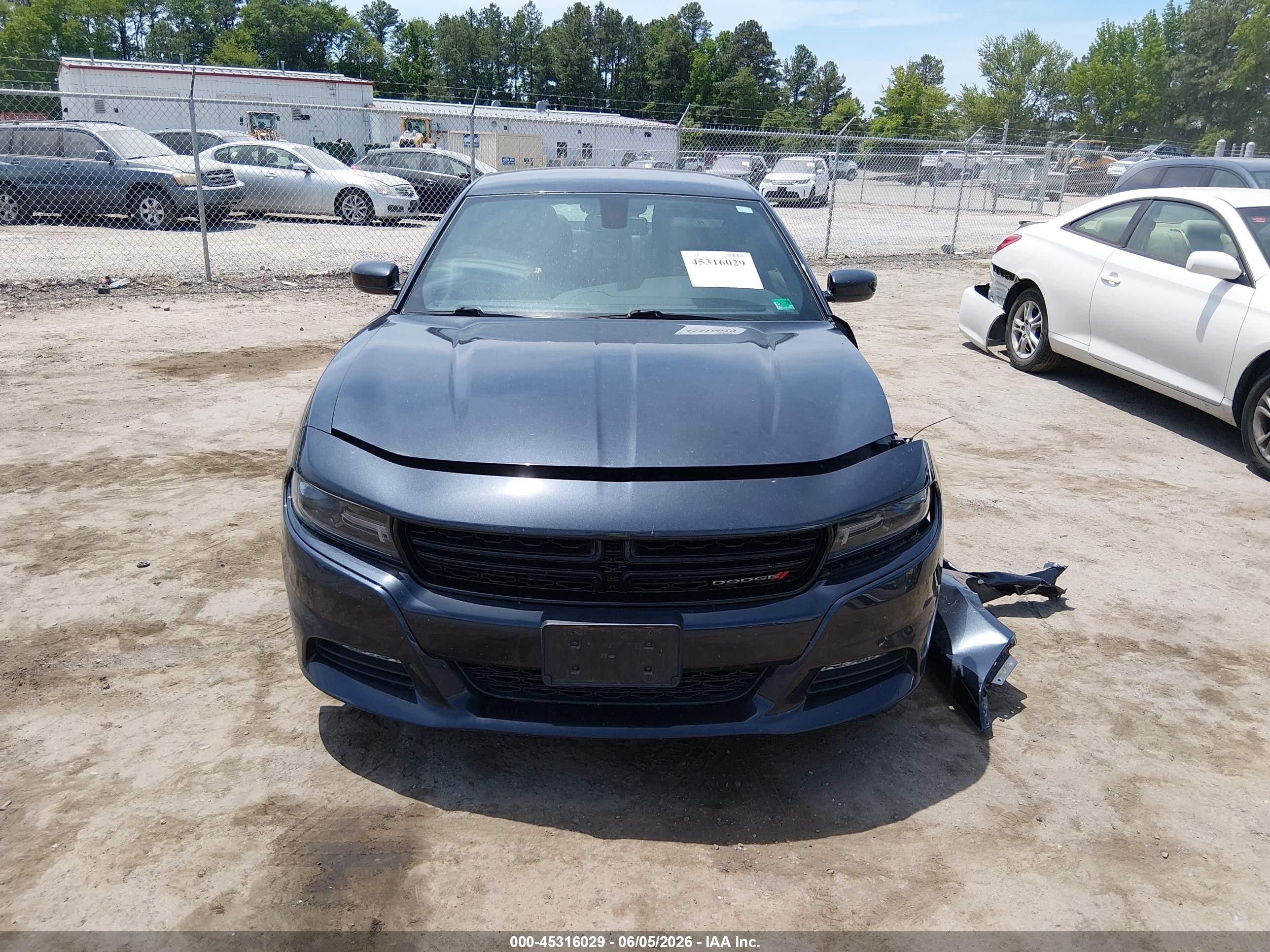 2017 Dodge Charger Sxt Rwd Gray vin: 2C3CDXHG8HH562803