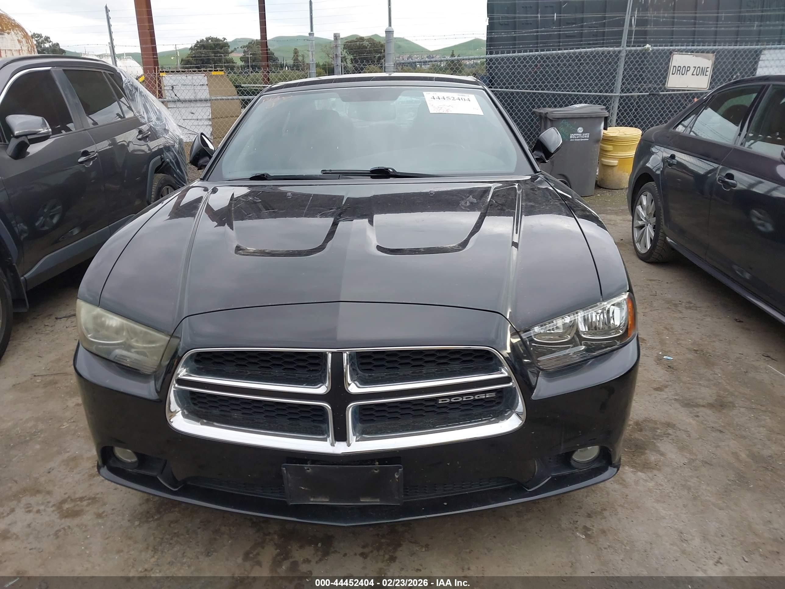 2012 Dodge Charger Sxt Black vin: 2C3CDXHG9CH174374