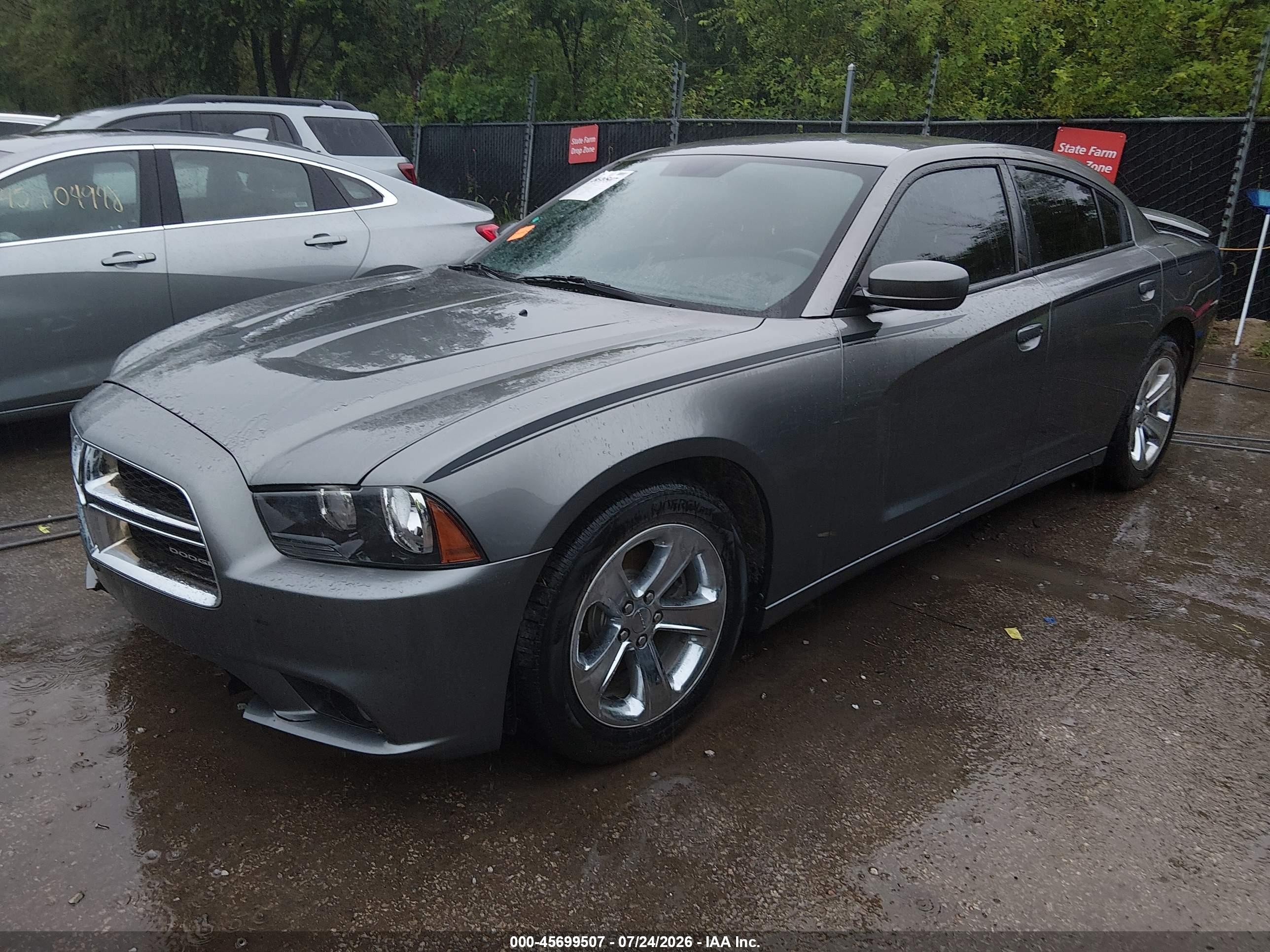 2012 Dodge Charger Sxt Gray vin: 2C3CDXHG9CH184466