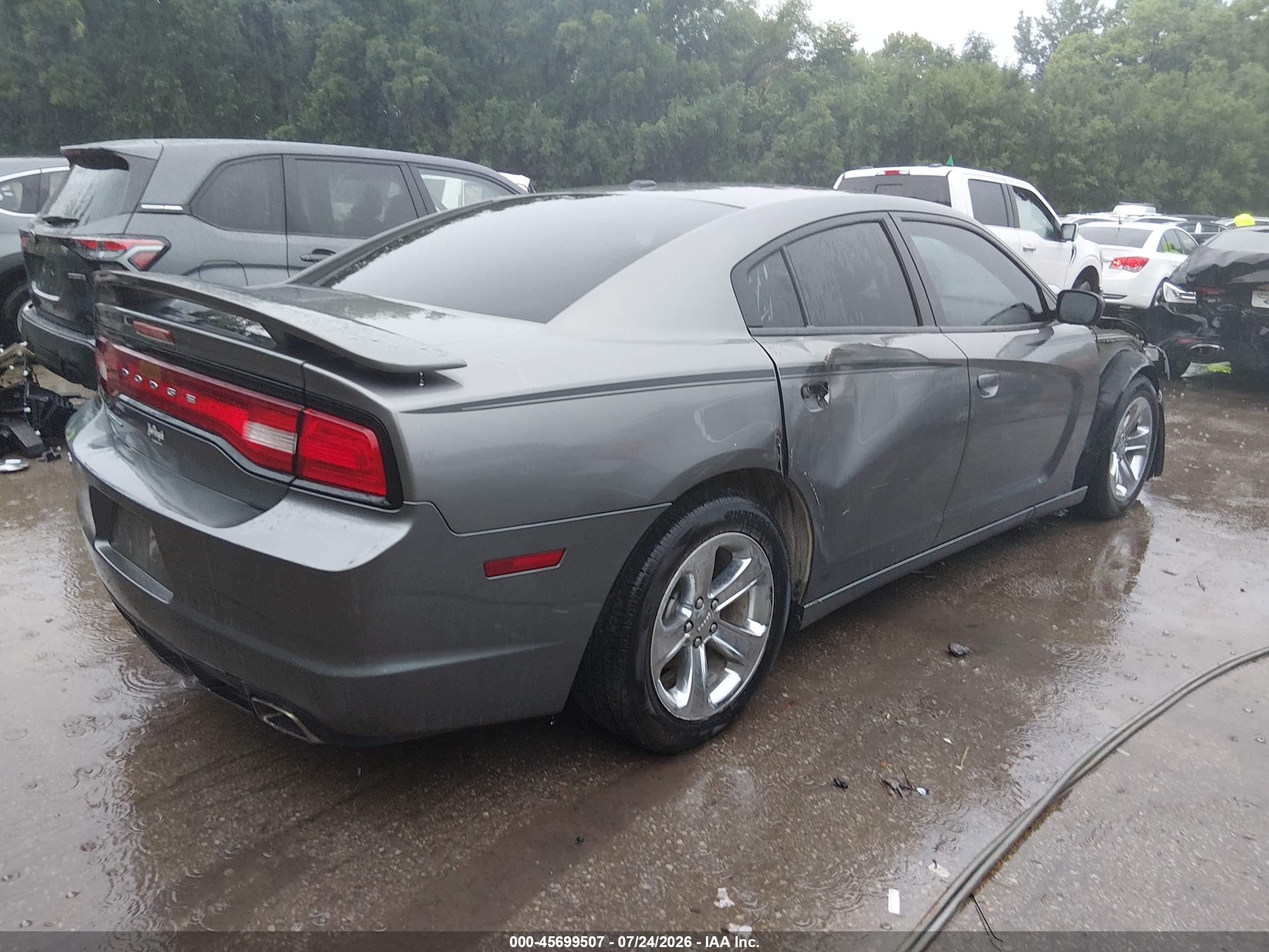 2012 Dodge Charger Sxt Gray vin: 2C3CDXHG9CH184466