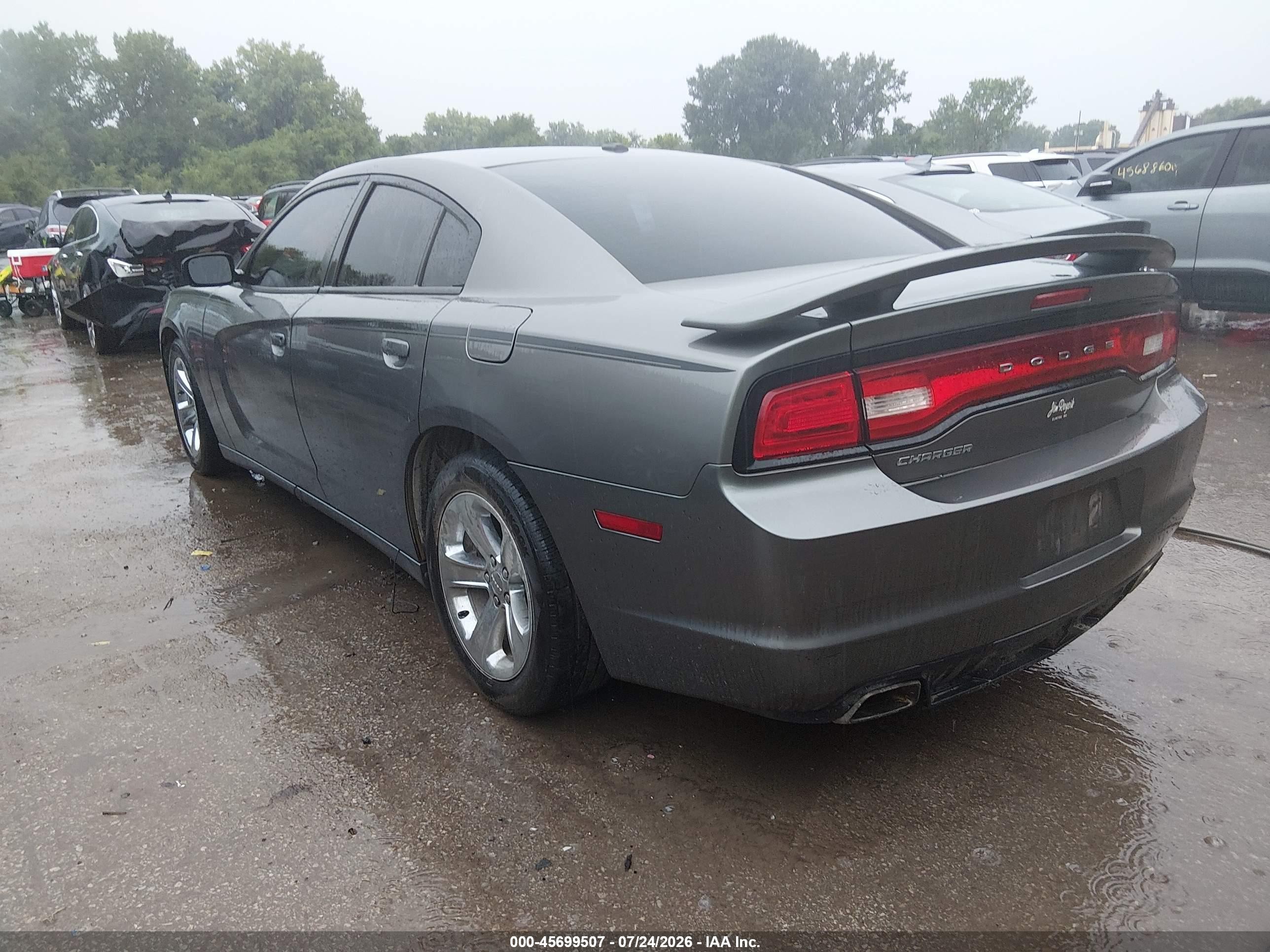 2012 Dodge Charger Sxt Gray vin: 2C3CDXHG9CH184466