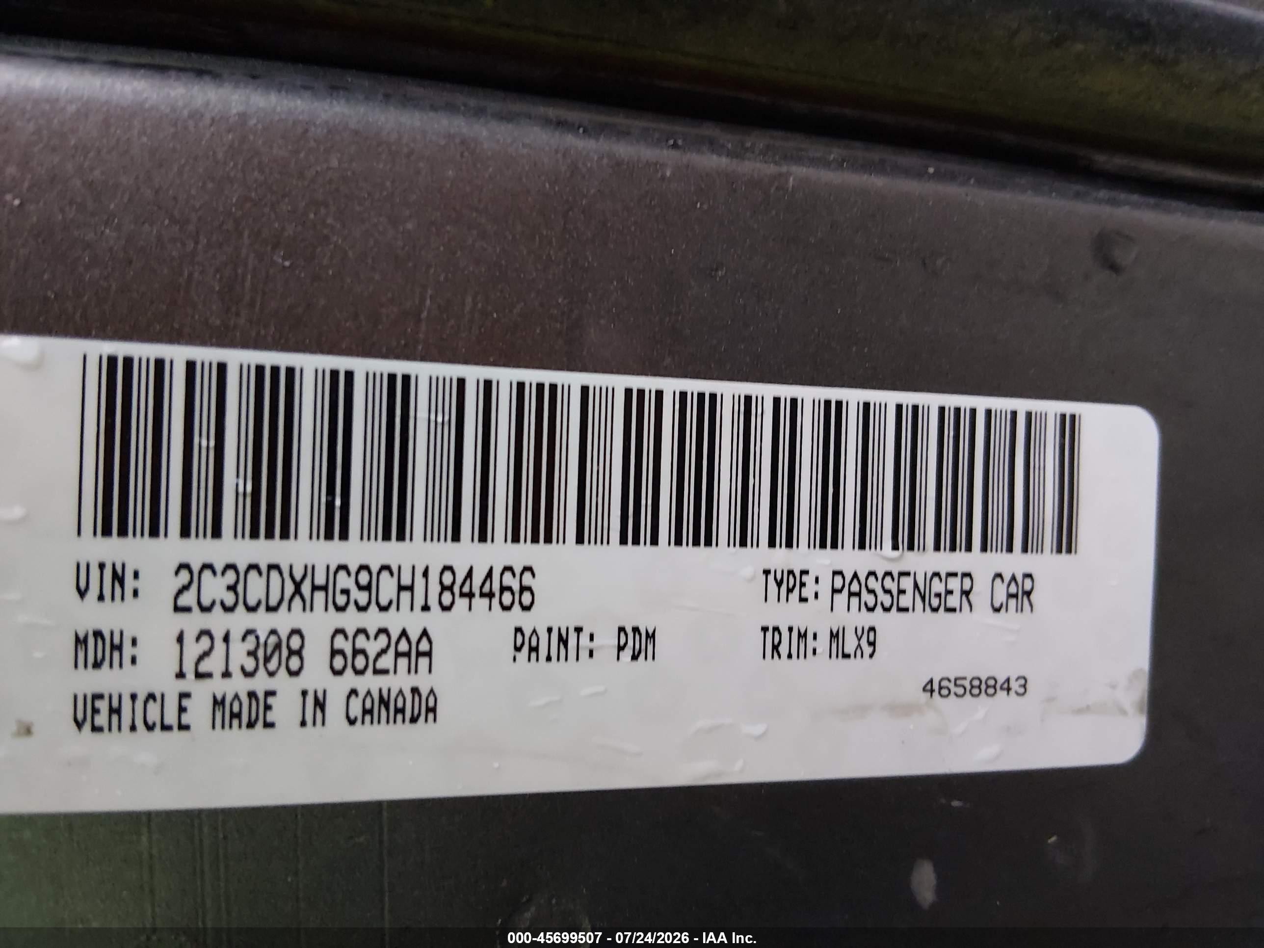 2012 Dodge Charger Sxt Gray vin: 2C3CDXHG9CH184466