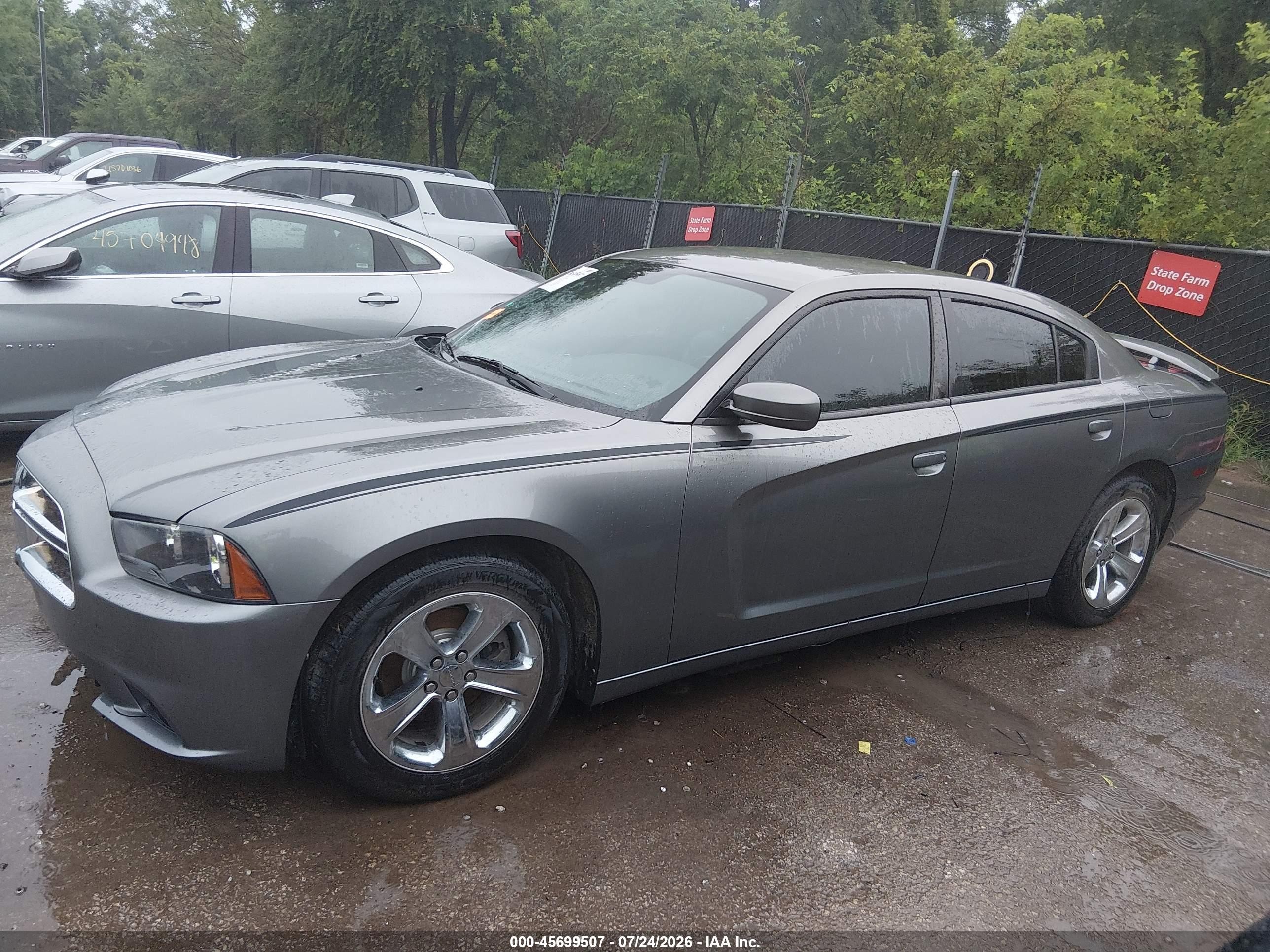 2012 Dodge Charger Sxt Gray vin: 2C3CDXHG9CH184466