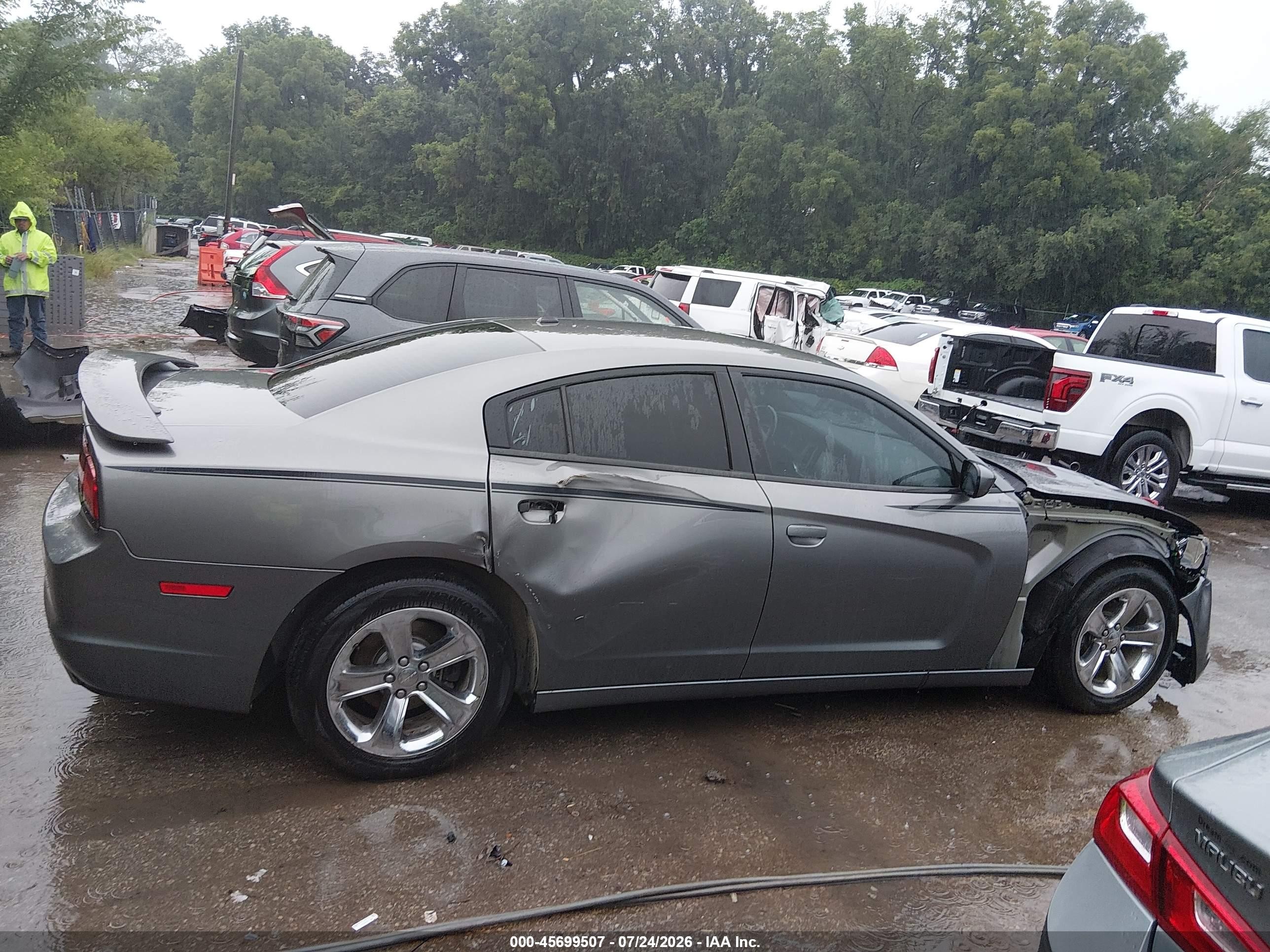 2012 Dodge Charger Sxt Gray vin: 2C3CDXHG9CH184466