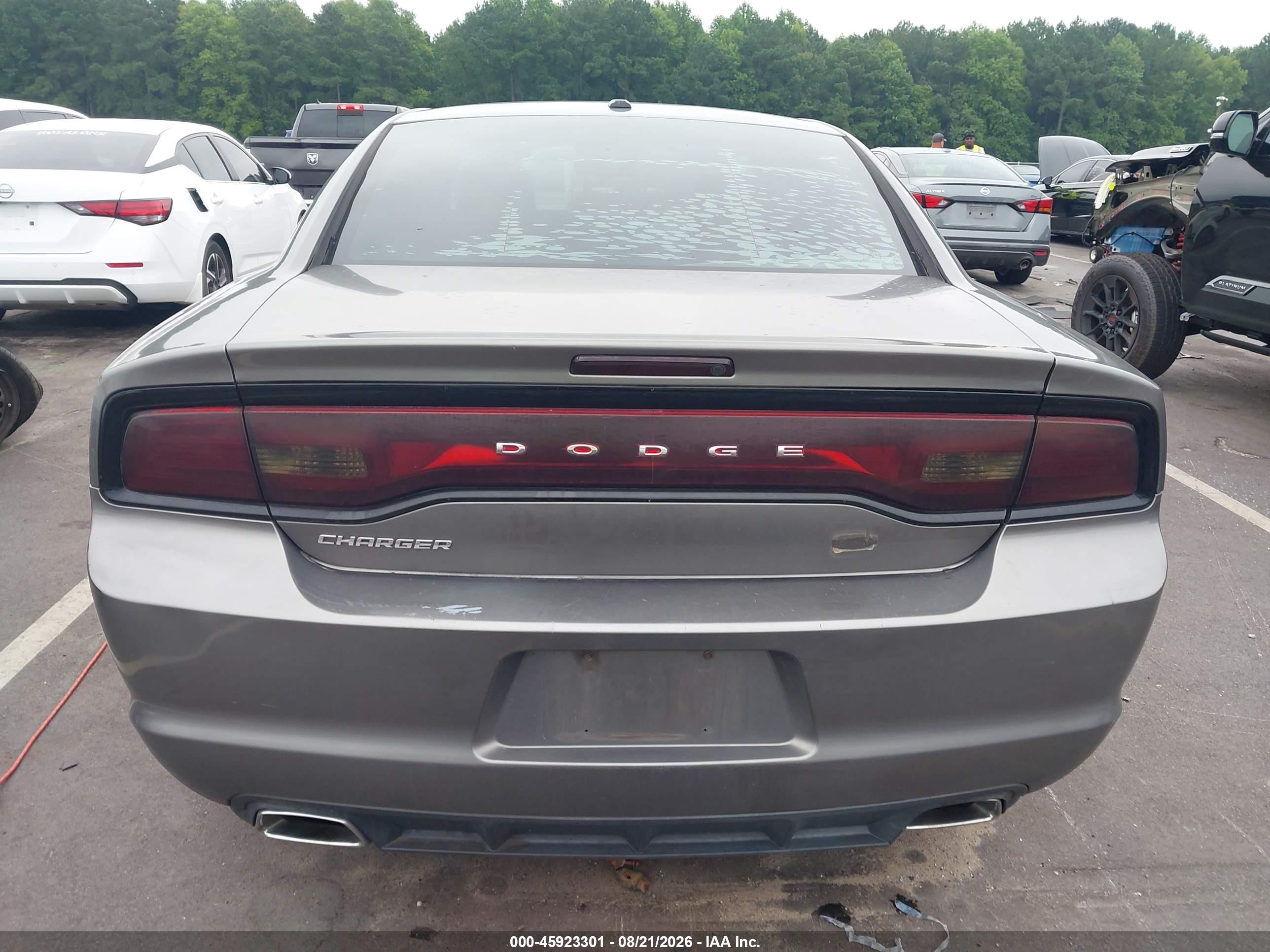 2012 Dodge Charger Sxt Серый vin: 2C3CDXHG9CH247470