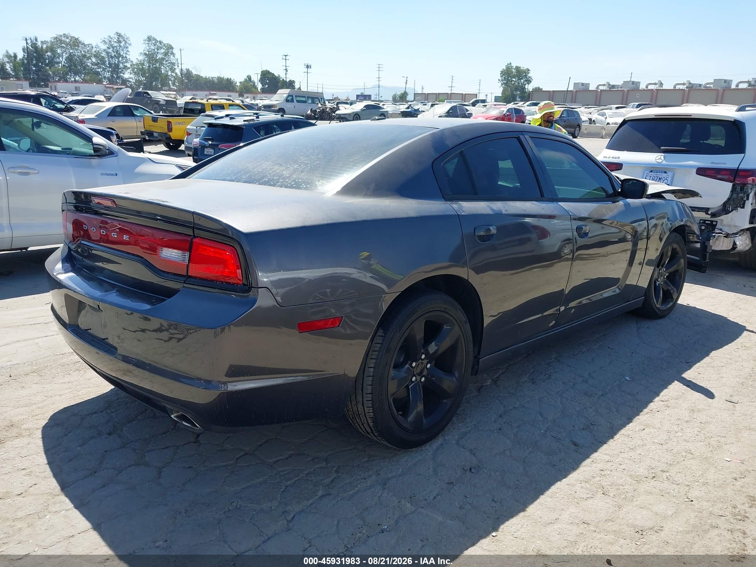 2013 Dodge Charger Sxt Plus Серый vin: 2C3CDXHG9DH628477