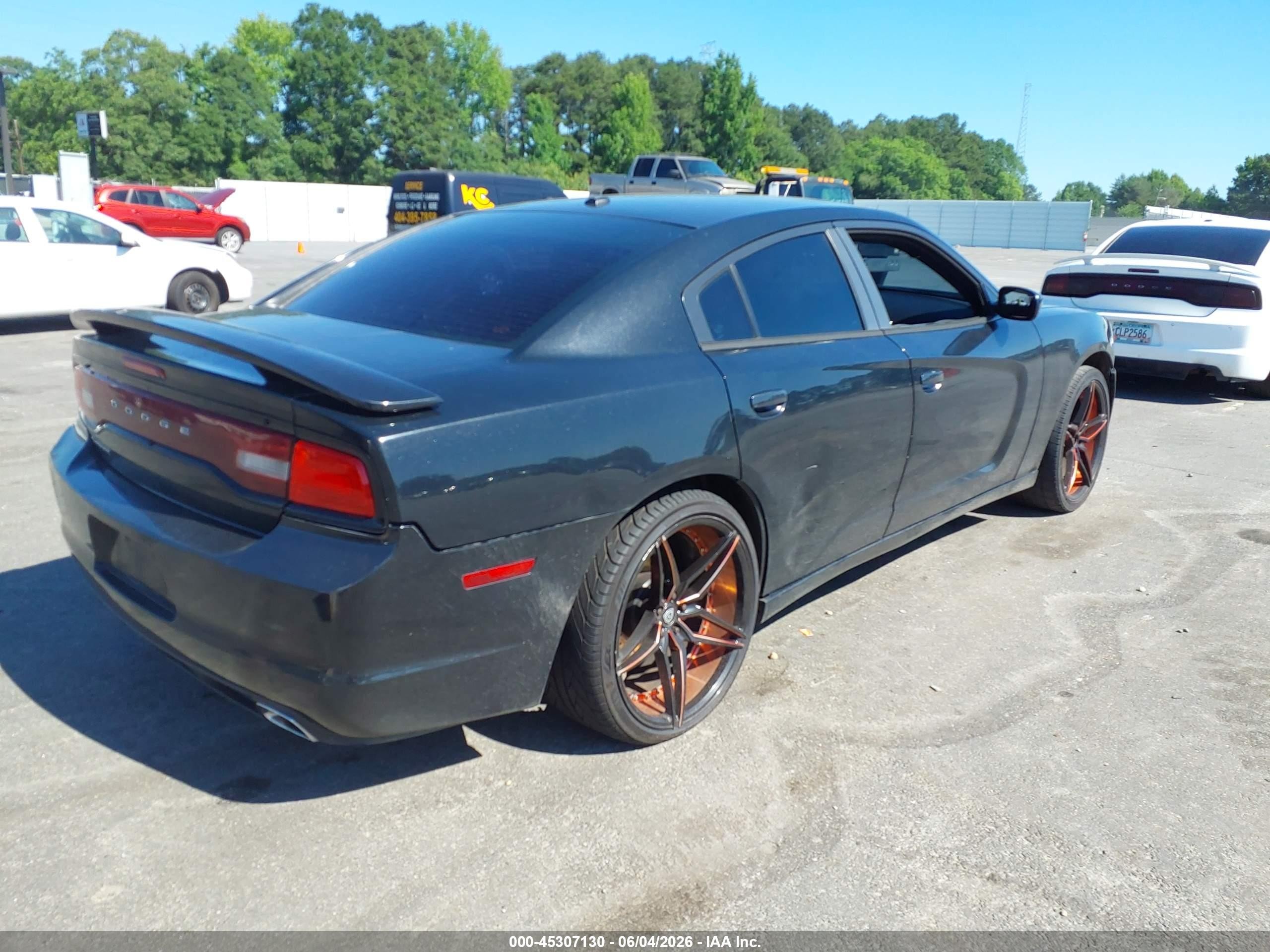 2014 Dodge Charger Sxt Plus Black vin: 2C3CDXHG9EH148795