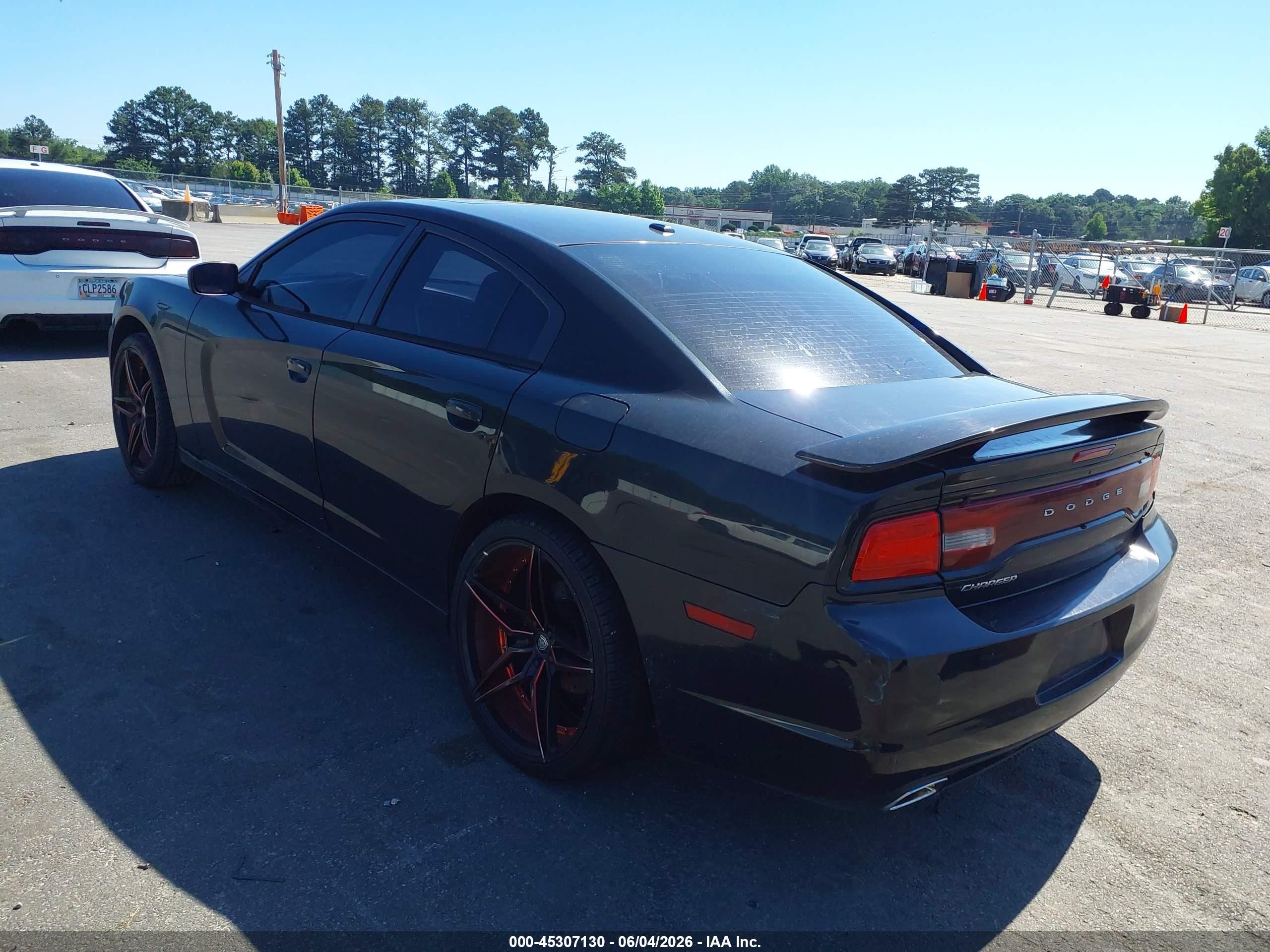 2014 Dodge Charger Sxt Plus Black vin: 2C3CDXHG9EH148795