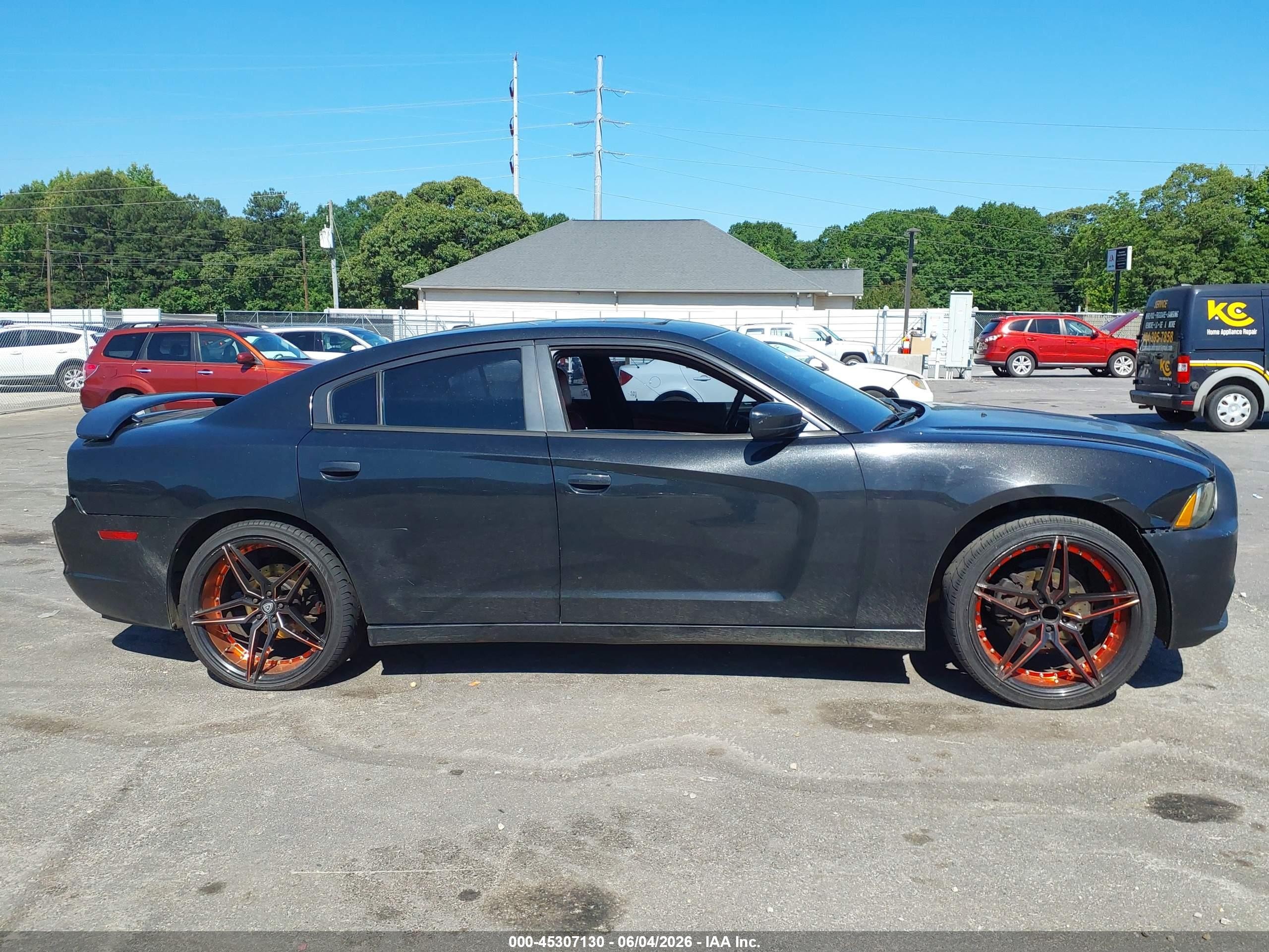2014 Dodge Charger Sxt Plus Black vin: 2C3CDXHG9EH148795