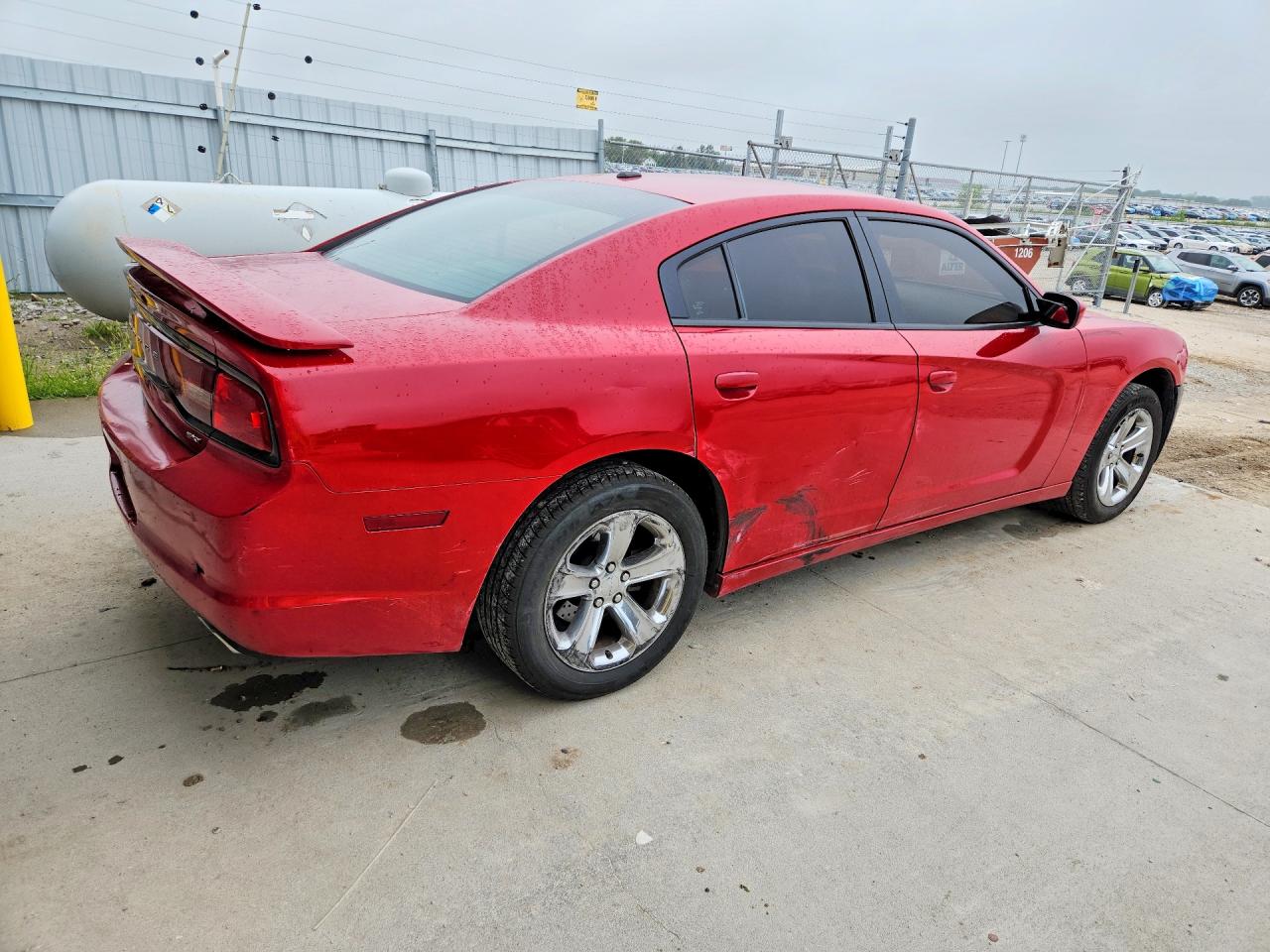 2014 Dodge Charger Sxt Red vin: 2C3CDXHG9EH158890