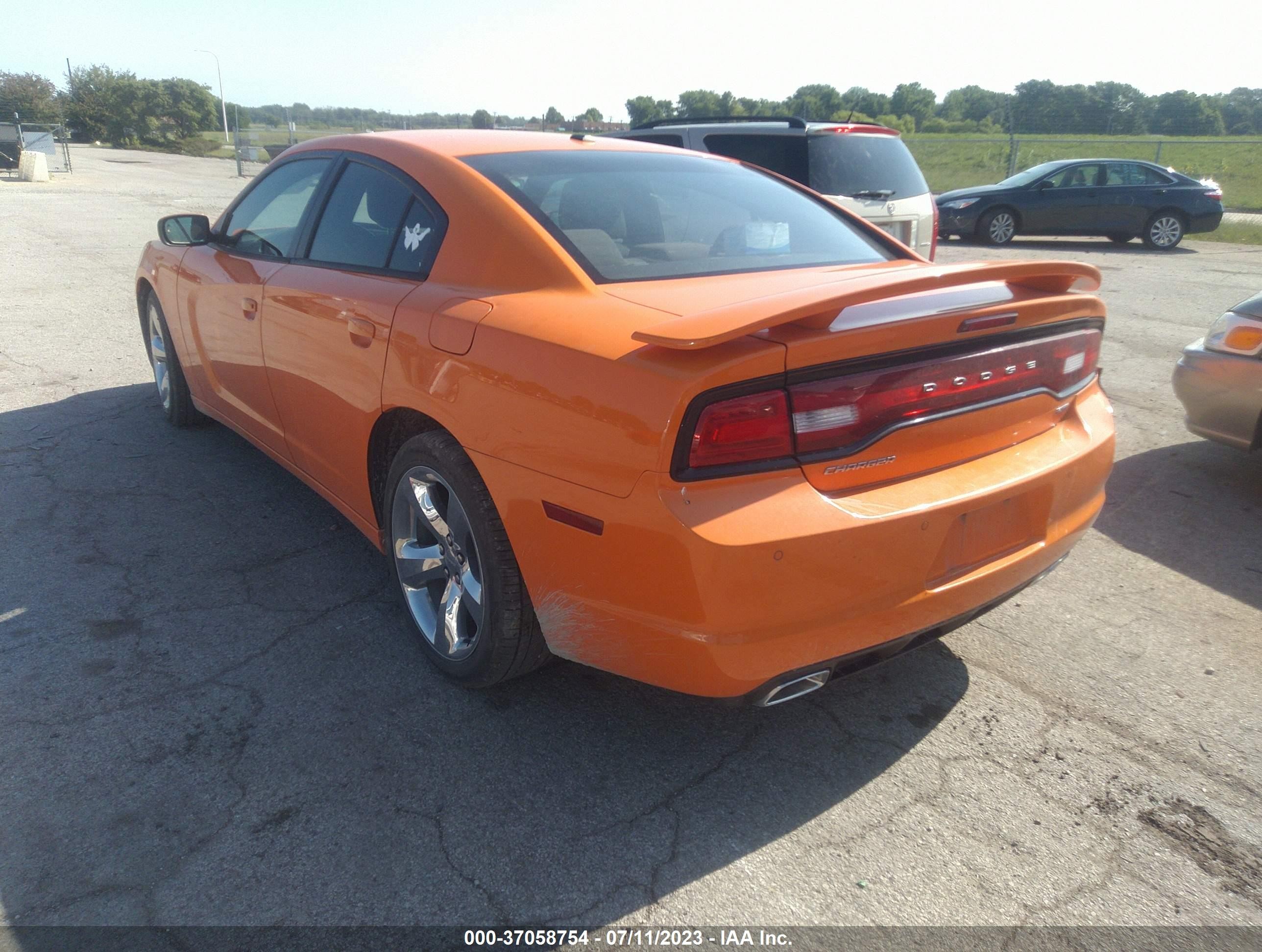 2014 Dodge Charger Sxt Orange vin: 2C3CDXHG9EH161420