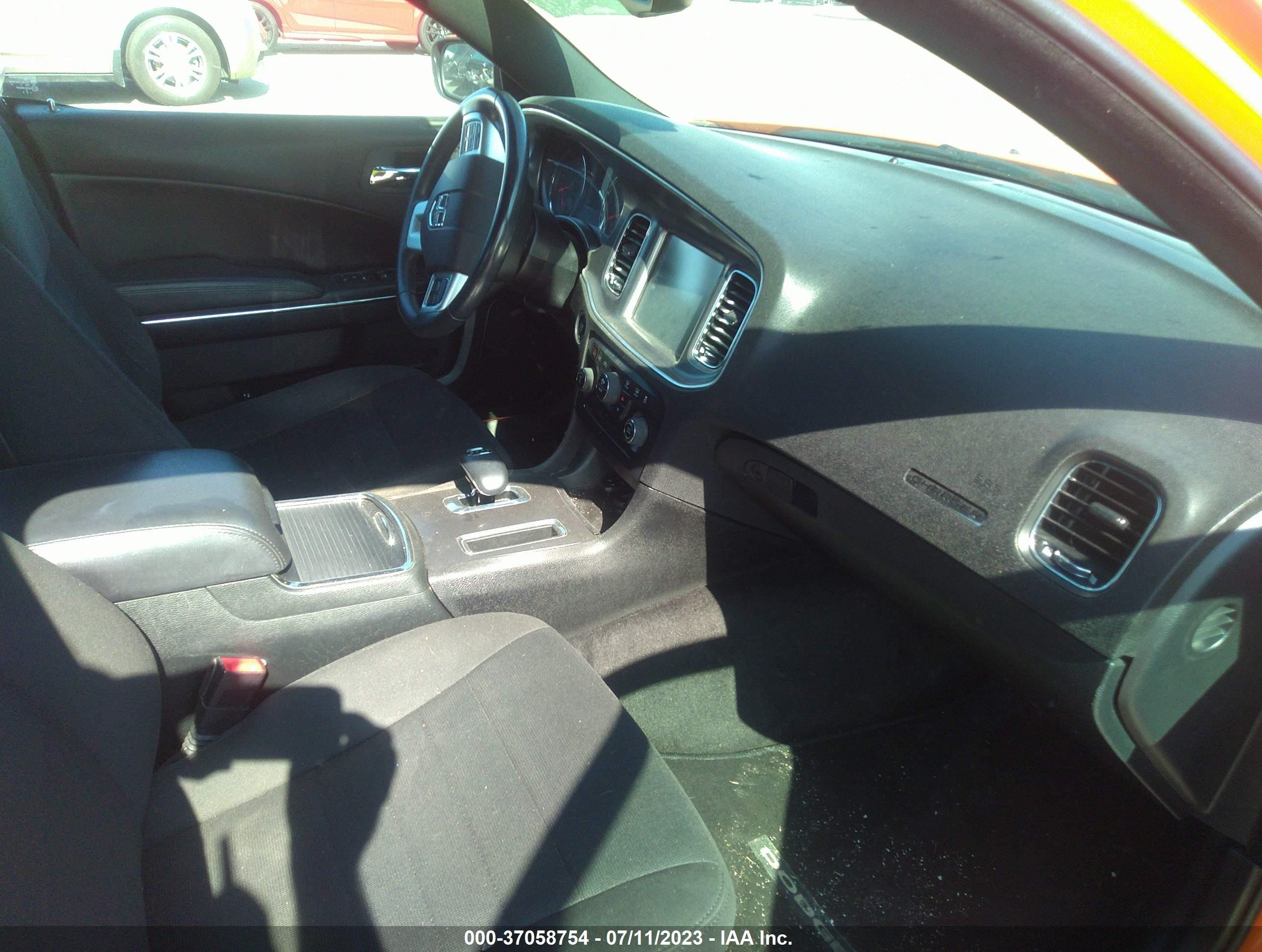 2014 Dodge Charger Sxt Orange vin: 2C3CDXHG9EH161420