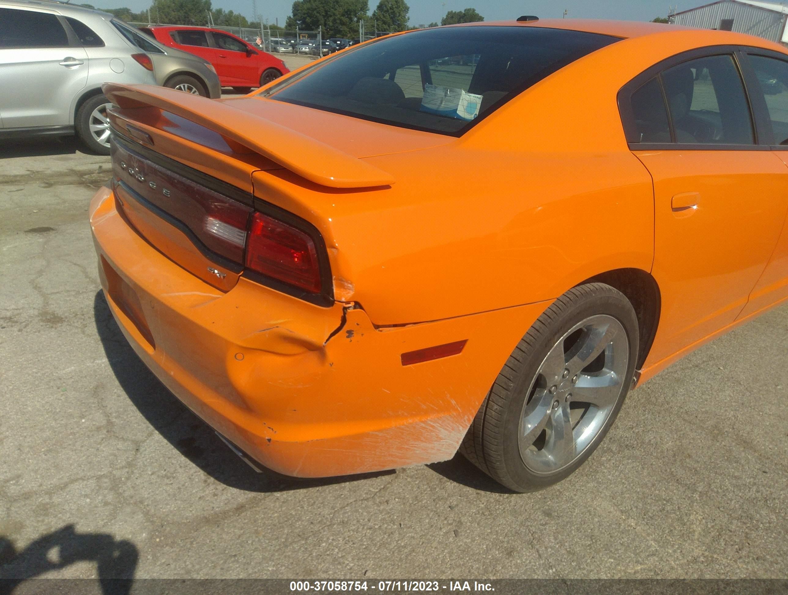 2014 Dodge Charger Sxt Orange vin: 2C3CDXHG9EH161420