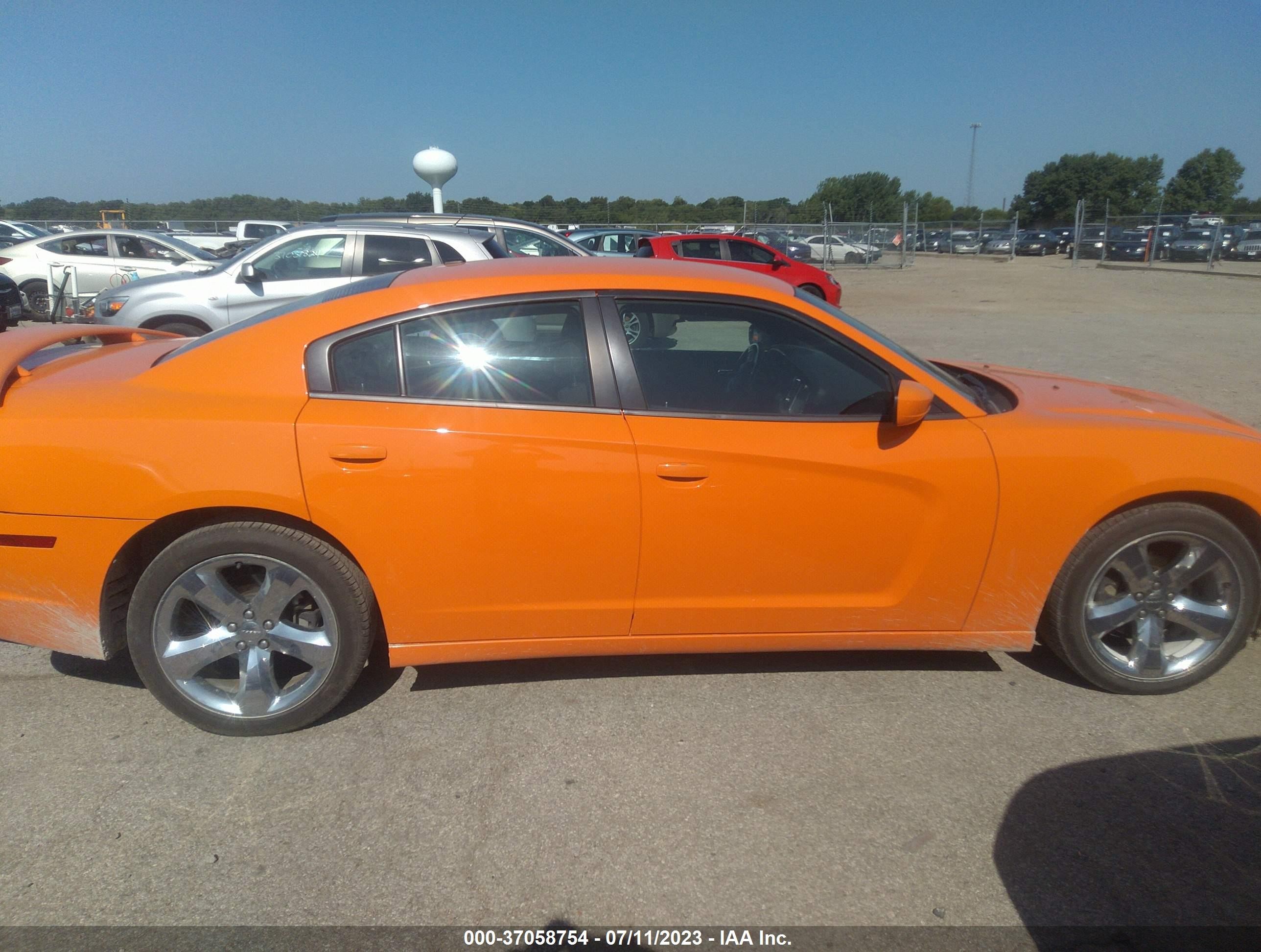 2014 Dodge Charger Sxt Orange vin: 2C3CDXHG9EH161420