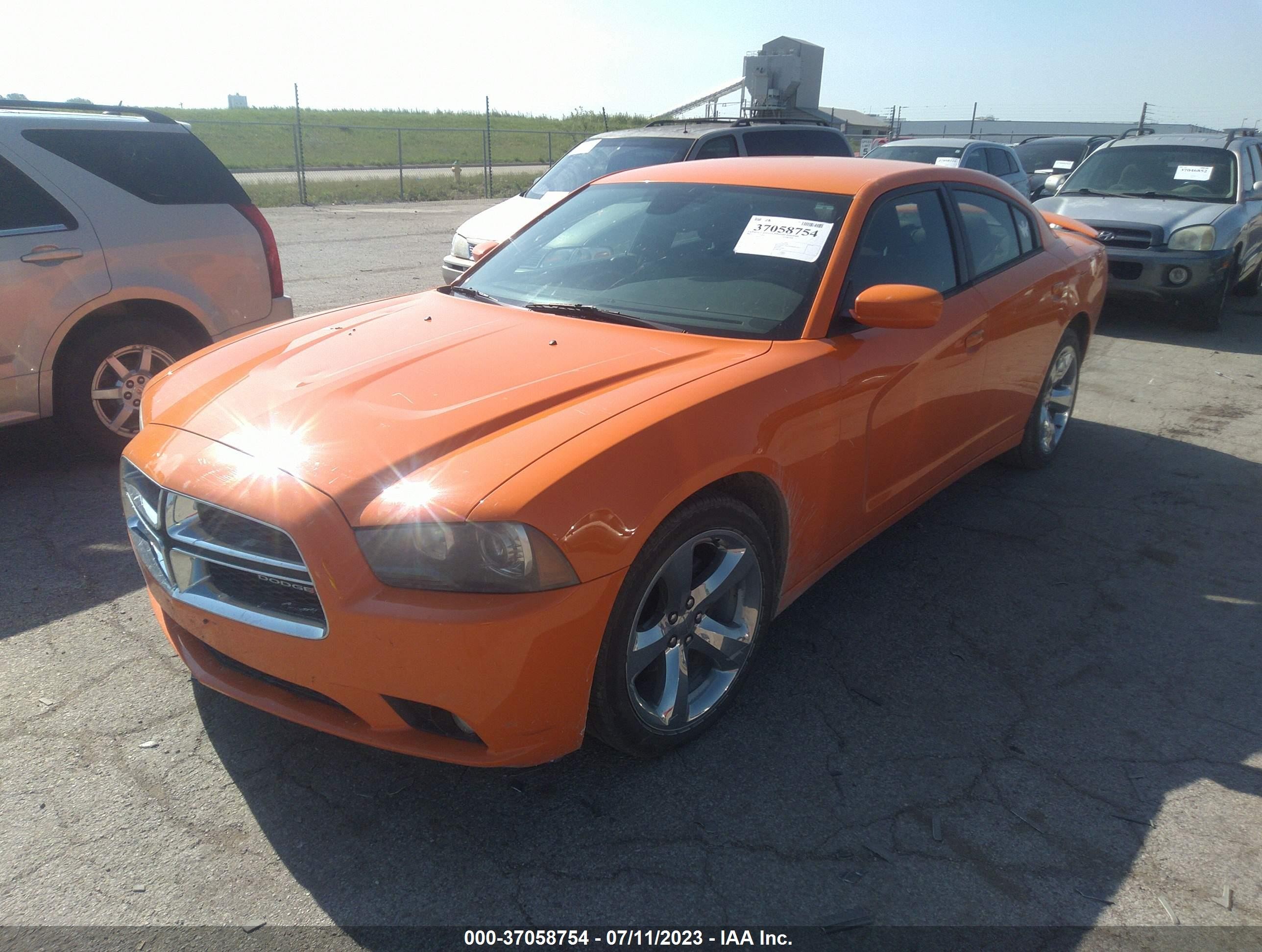 2014 Dodge Charger Sxt Orange vin: 2C3CDXHG9EH161420