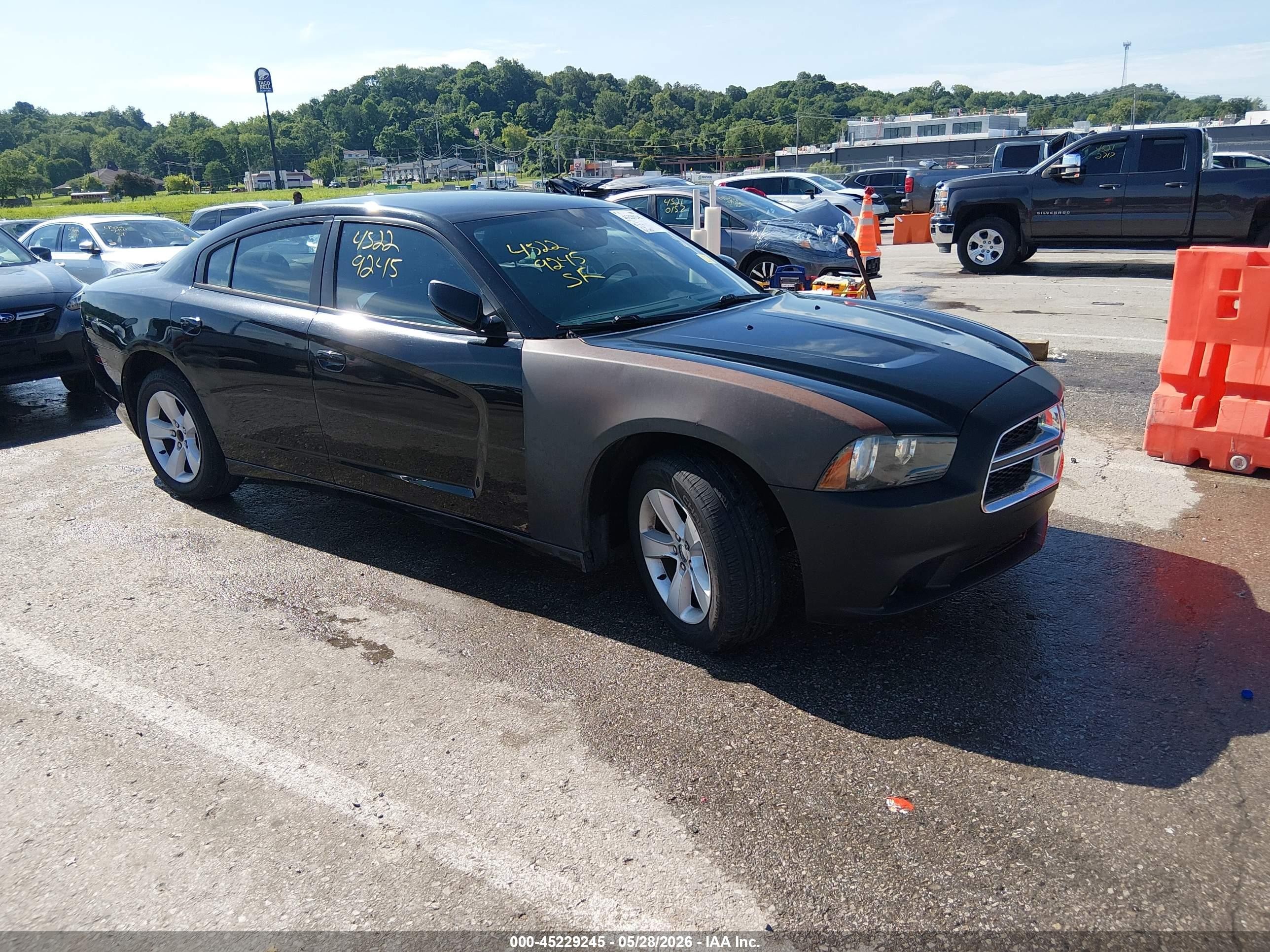 2014 Dodge Charger Sxt Black vin: 2C3CDXHG9EH185880