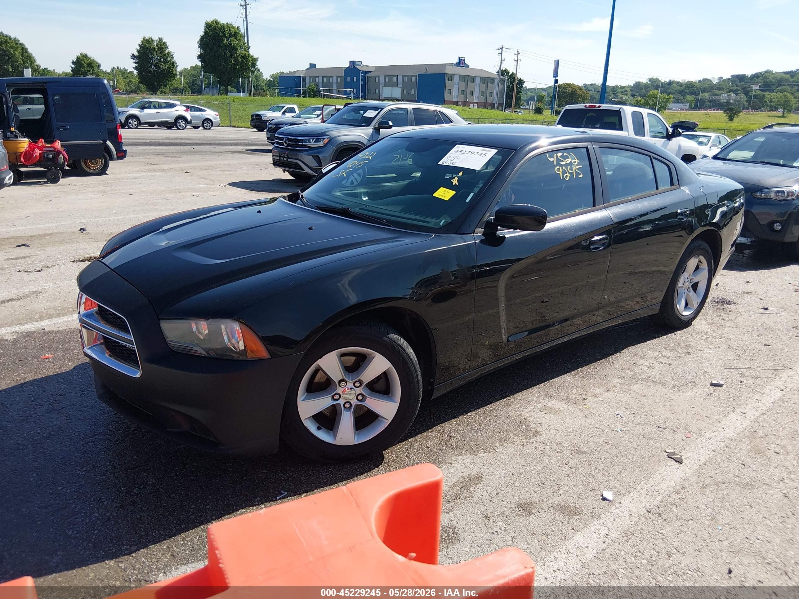2014 Dodge Charger Sxt Black vin: 2C3CDXHG9EH185880