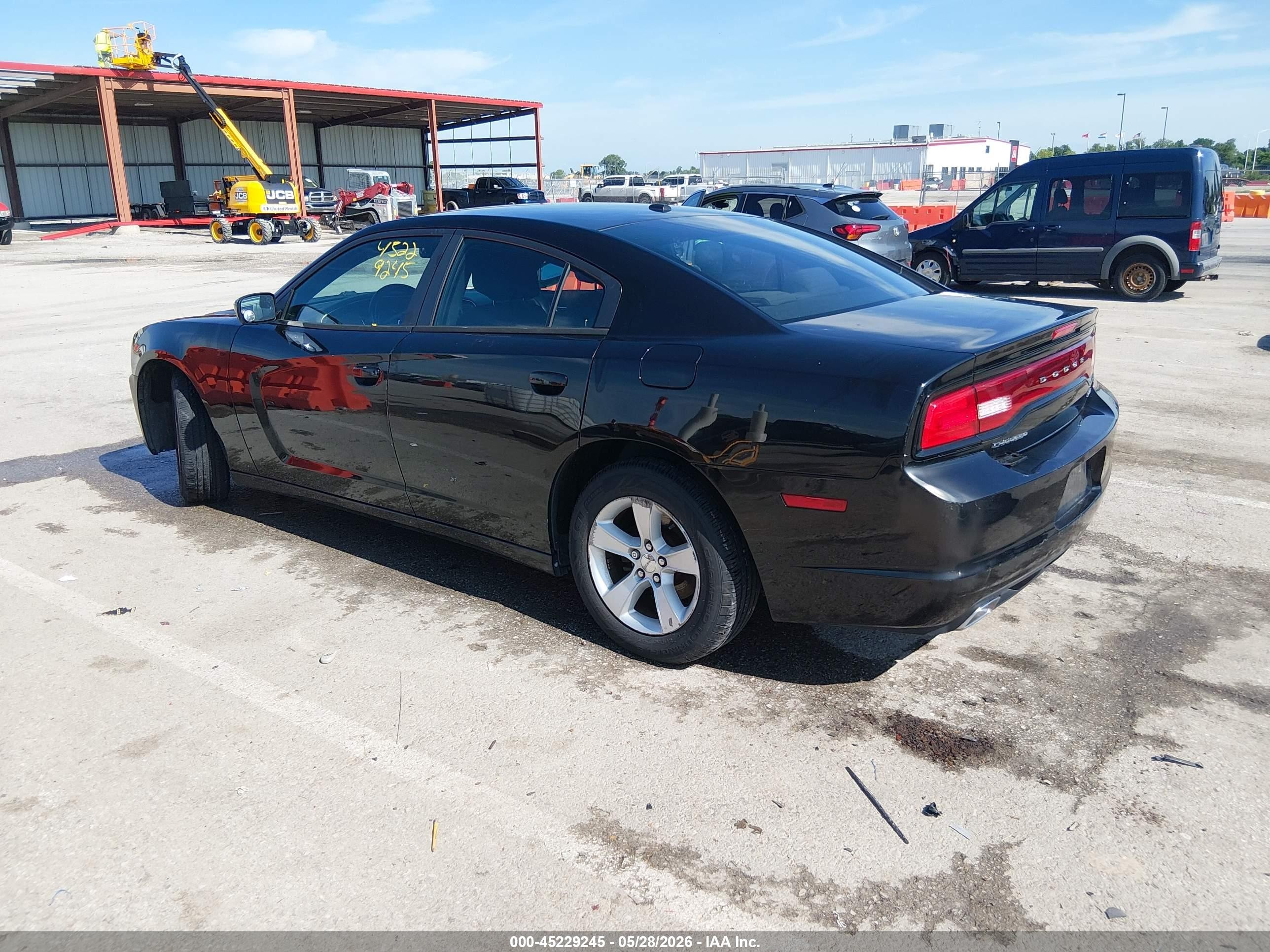 2014 Dodge Charger Sxt Black vin: 2C3CDXHG9EH185880