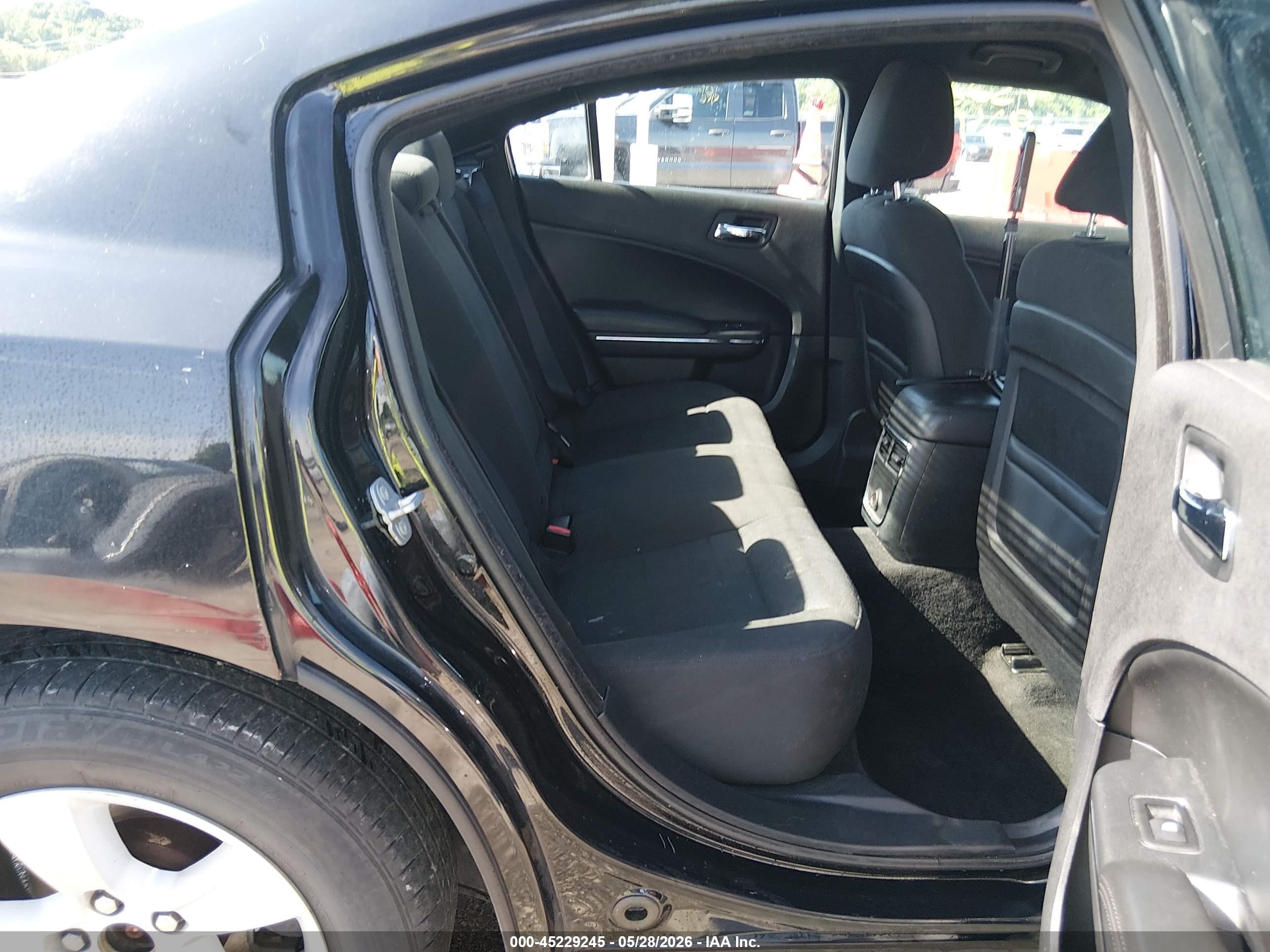 2014 Dodge Charger Sxt Black vin: 2C3CDXHG9EH185880