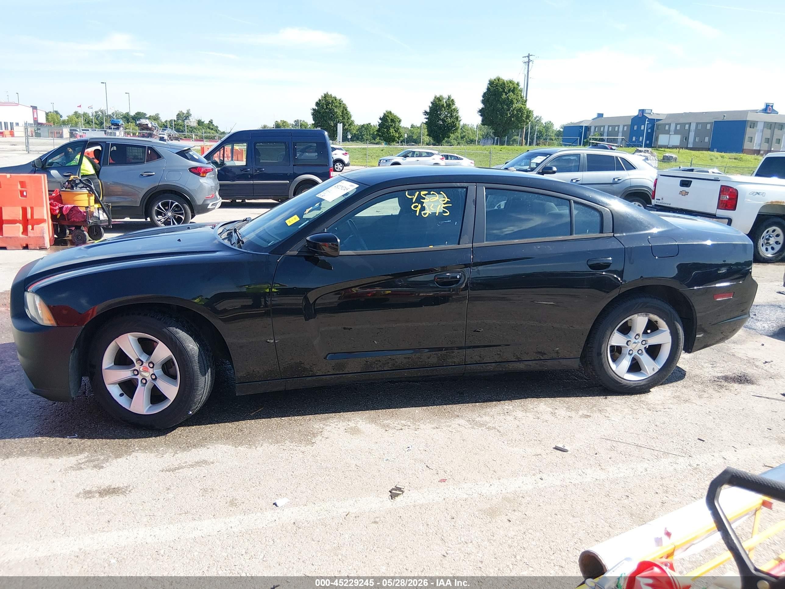 2014 Dodge Charger Sxt Black vin: 2C3CDXHG9EH185880