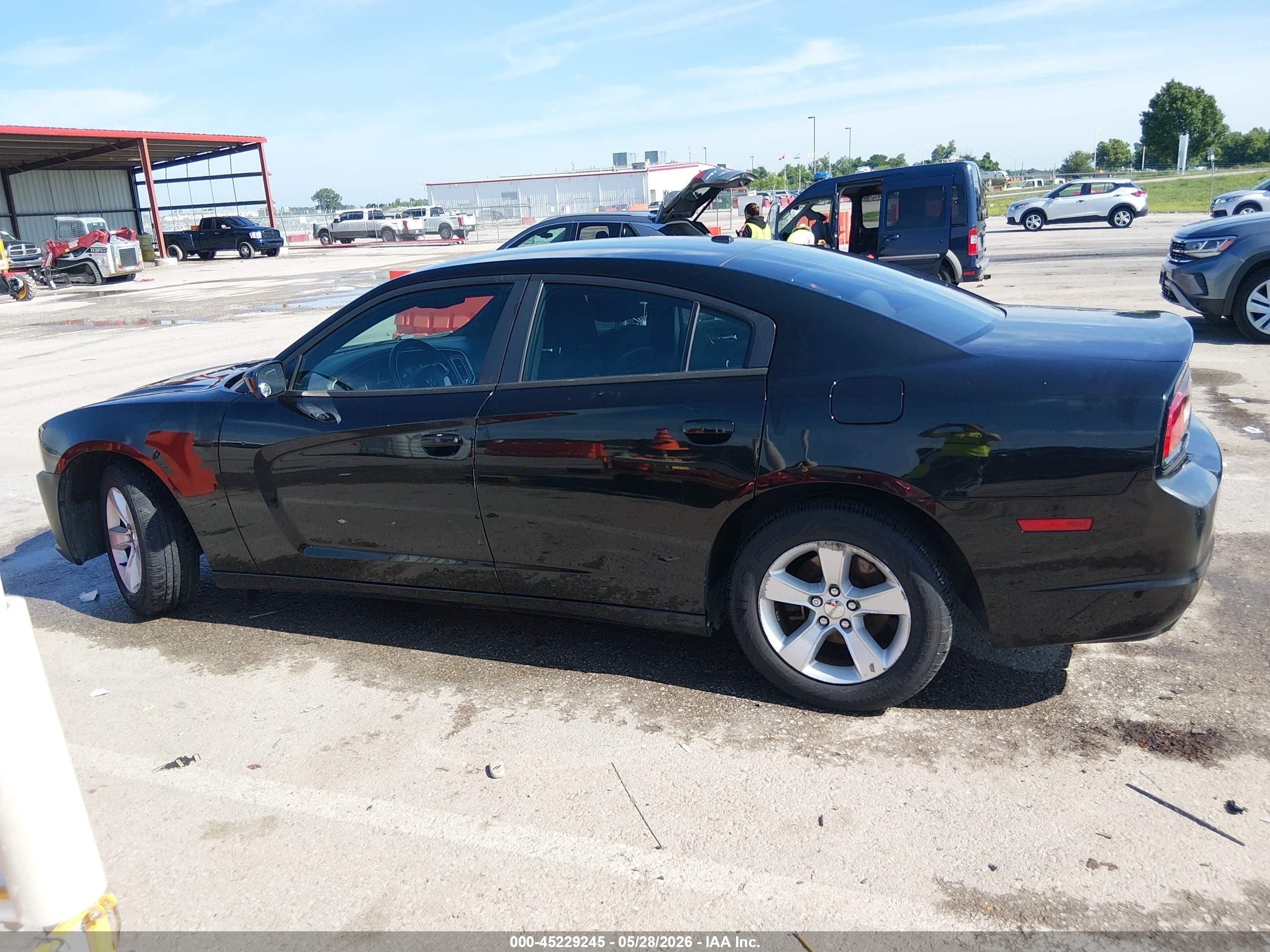 2014 Dodge Charger Sxt Black vin: 2C3CDXHG9EH185880