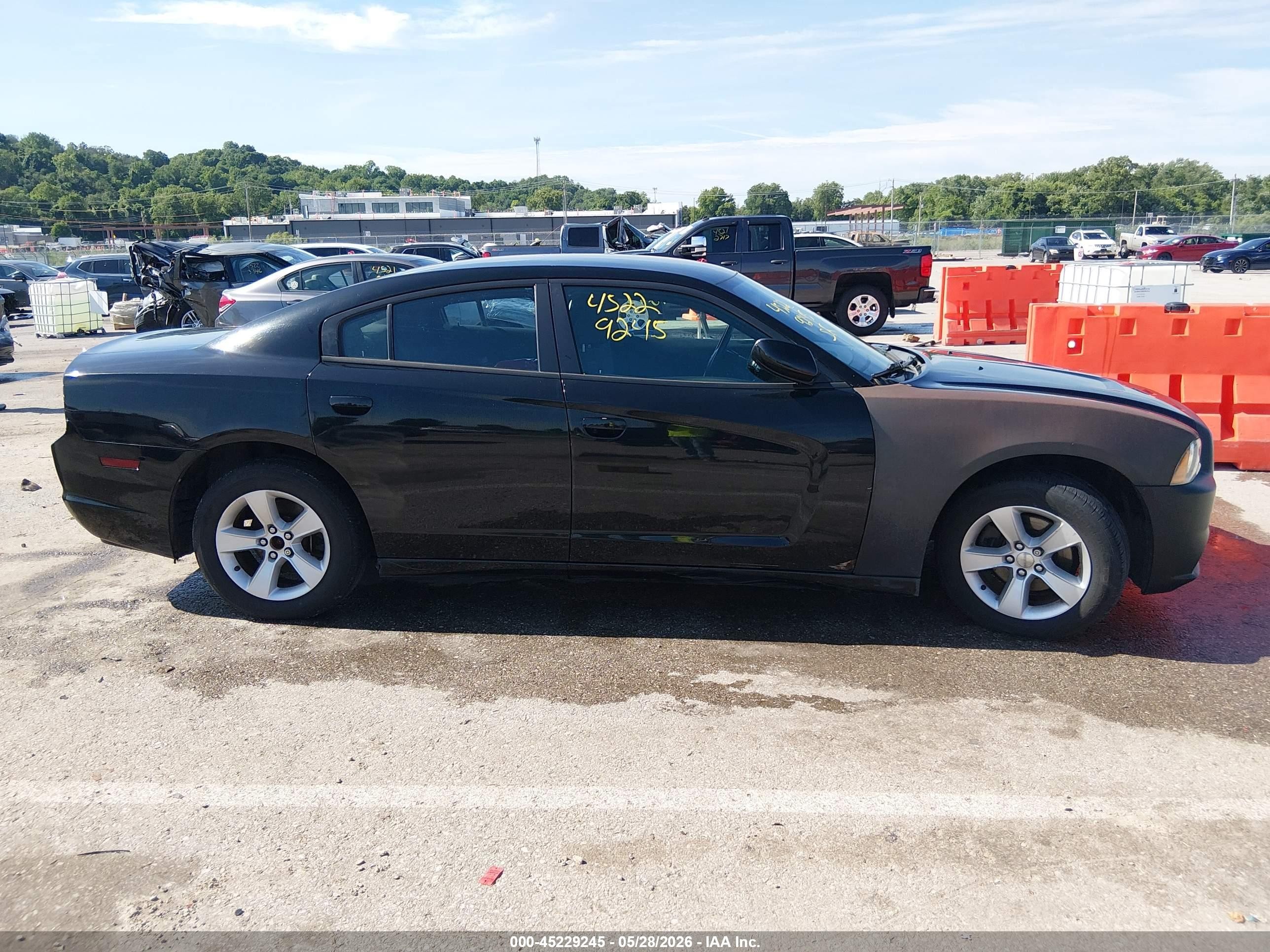 2014 Dodge Charger Sxt Black vin: 2C3CDXHG9EH185880