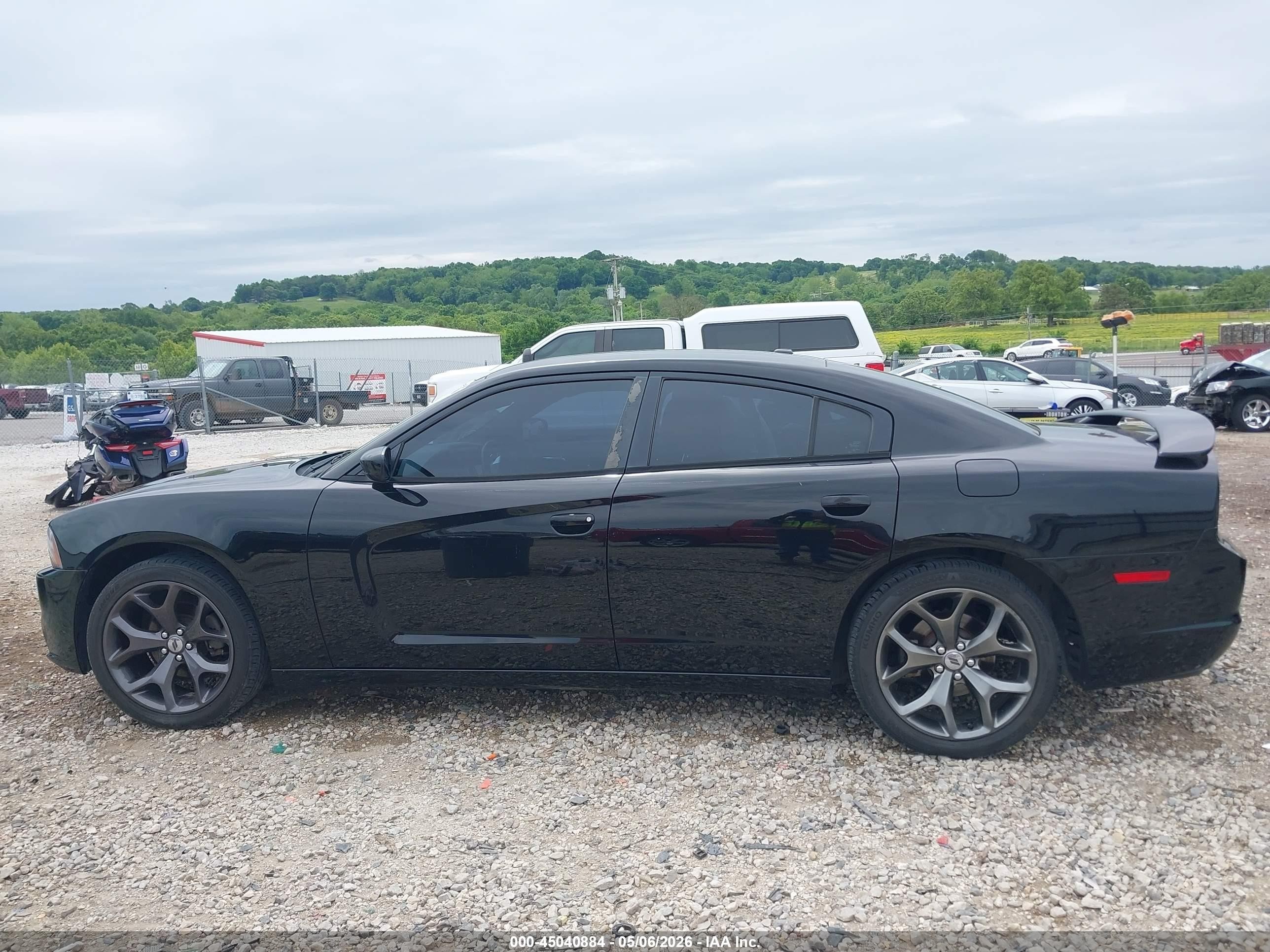 2014 Dodge Charger Sxt Black vin: 2C3CDXHG9EH309369