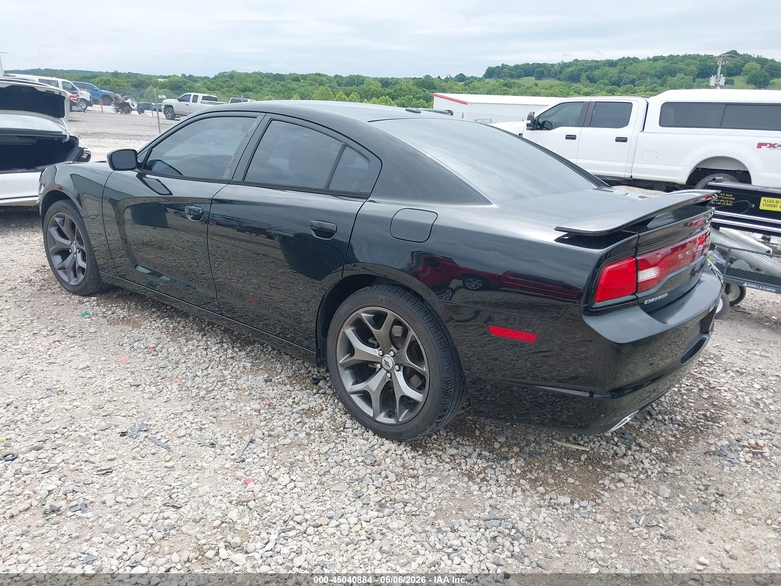 2014 Dodge Charger Sxt Black vin: 2C3CDXHG9EH309369
