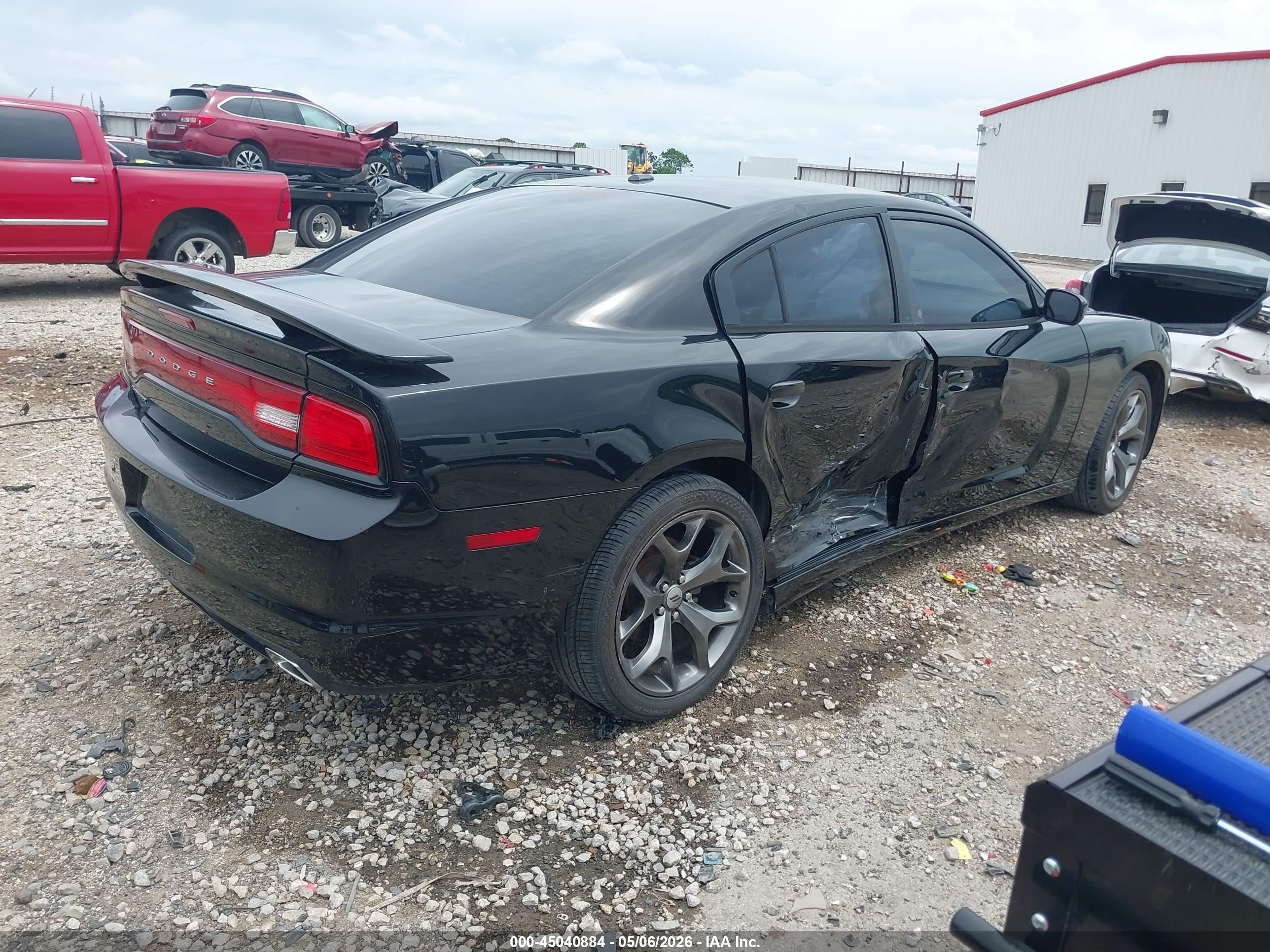 2014 Dodge Charger Sxt Black vin: 2C3CDXHG9EH309369
