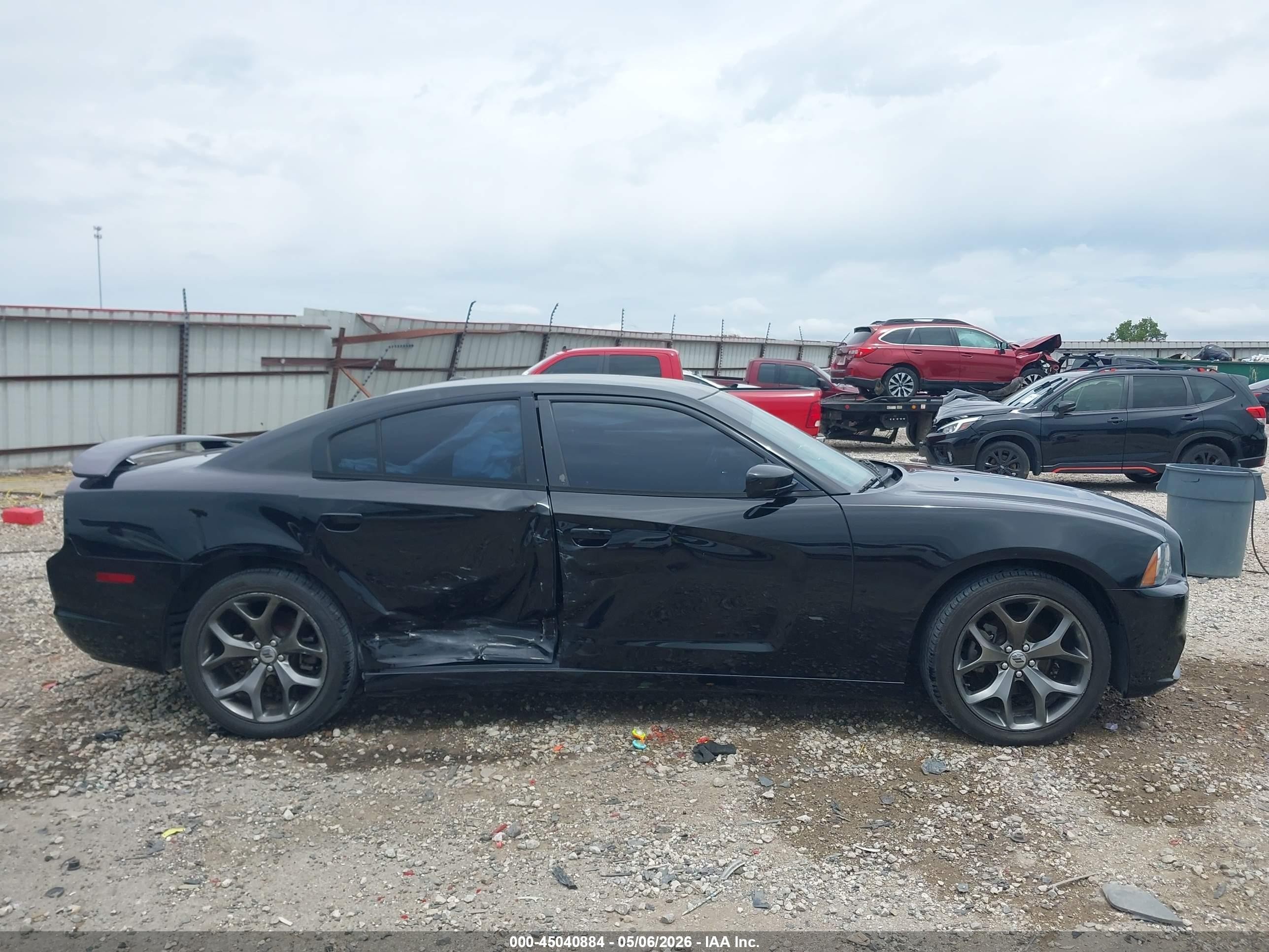 2014 Dodge Charger Sxt Black vin: 2C3CDXHG9EH309369