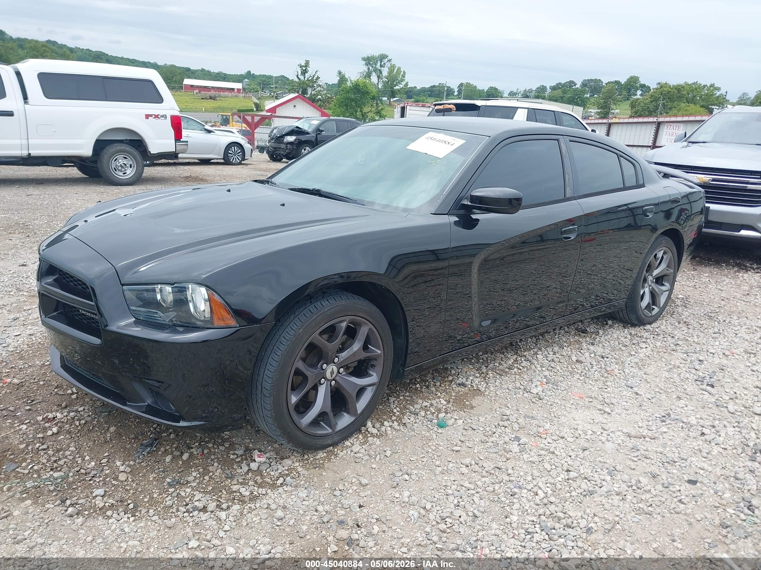 2014 Dodge Charger Sxt Black vin: 2C3CDXHG9EH309369
