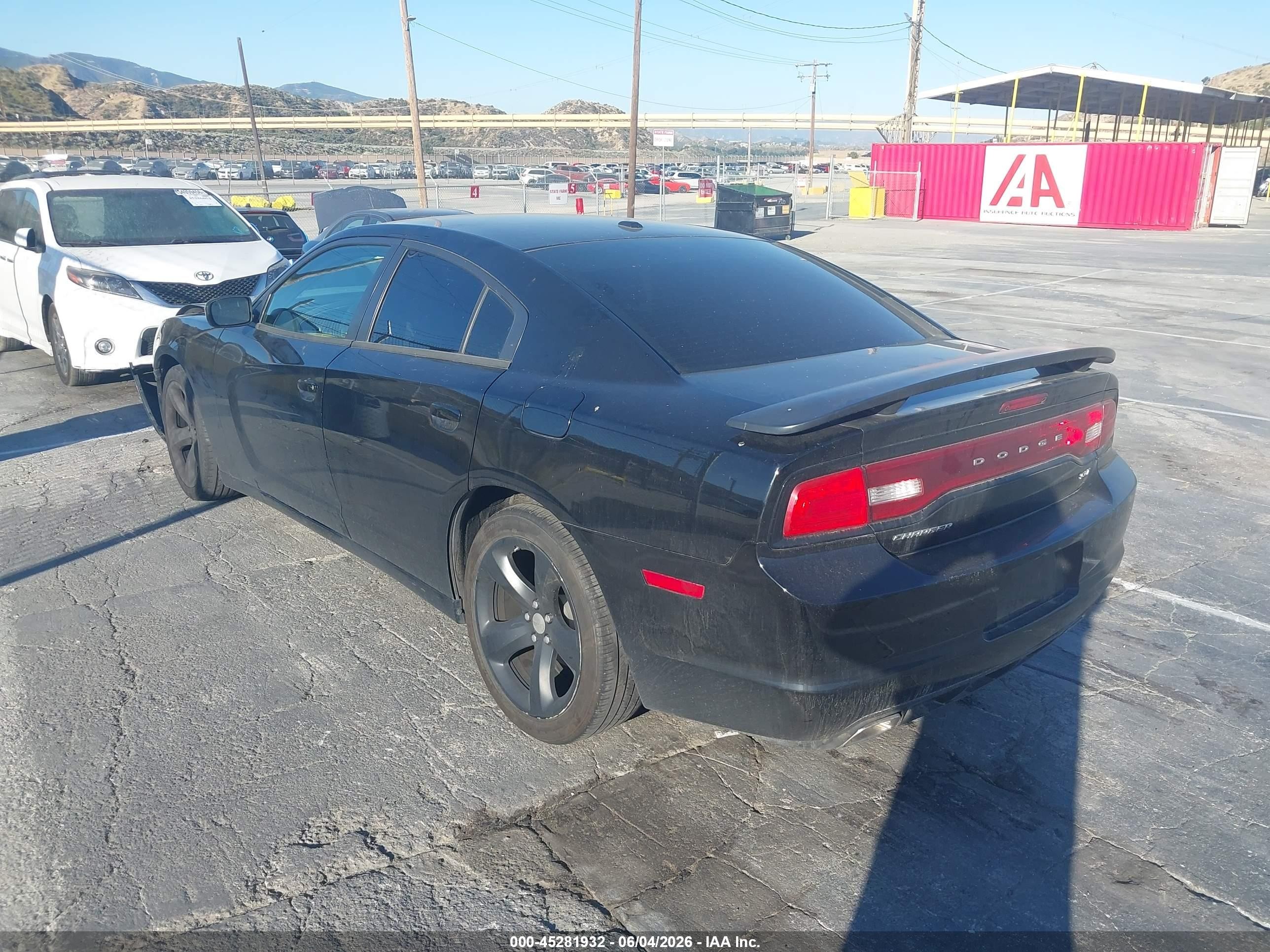 2014 Dodge Charger Sxt Black vin: 2C3CDXHG9EH370690