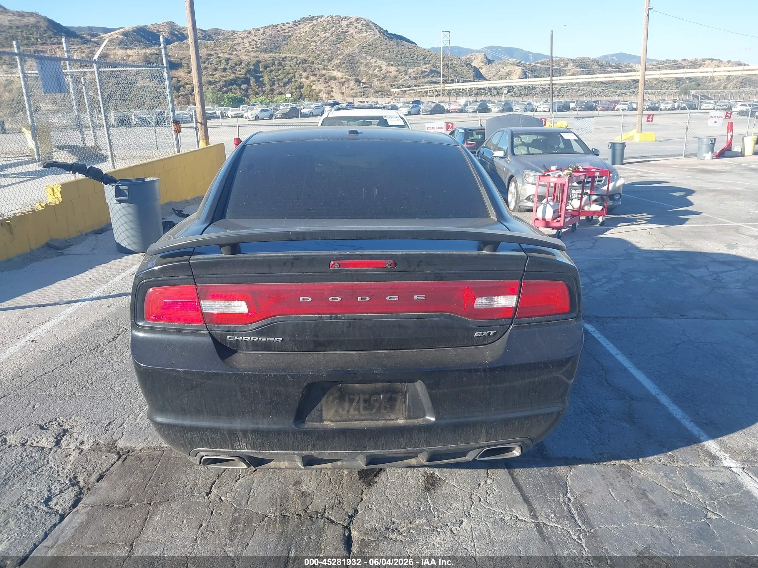 2014 Dodge Charger Sxt Black vin: 2C3CDXHG9EH370690