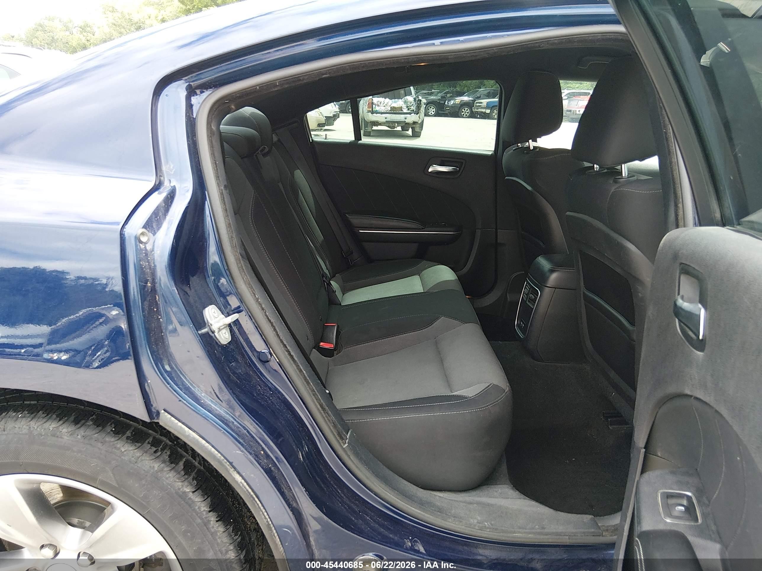 2015 Dodge Charger Sxt Blue vin: 2C3CDXHG9FH744751