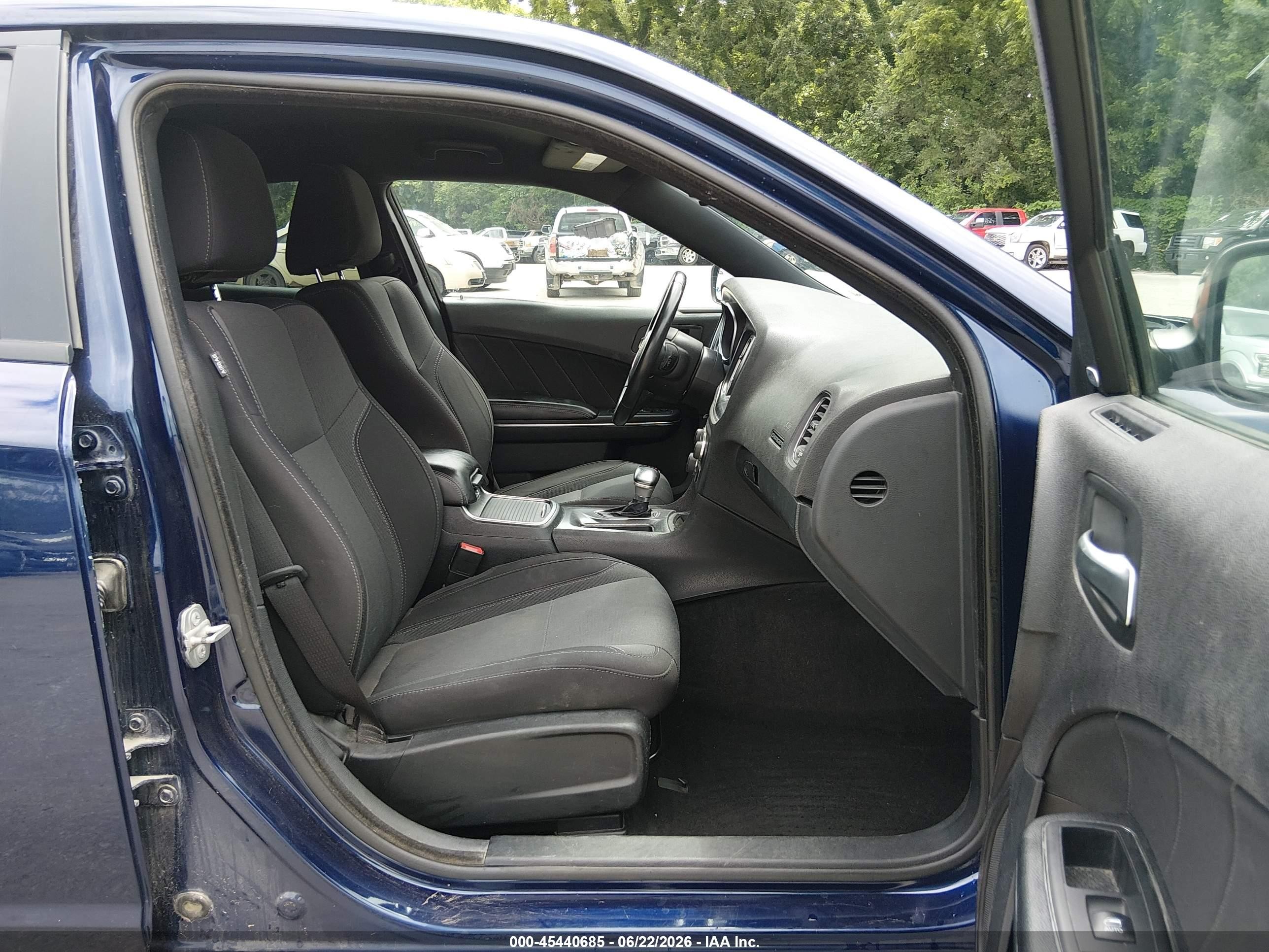 2015 Dodge Charger Sxt Blue vin: 2C3CDXHG9FH744751