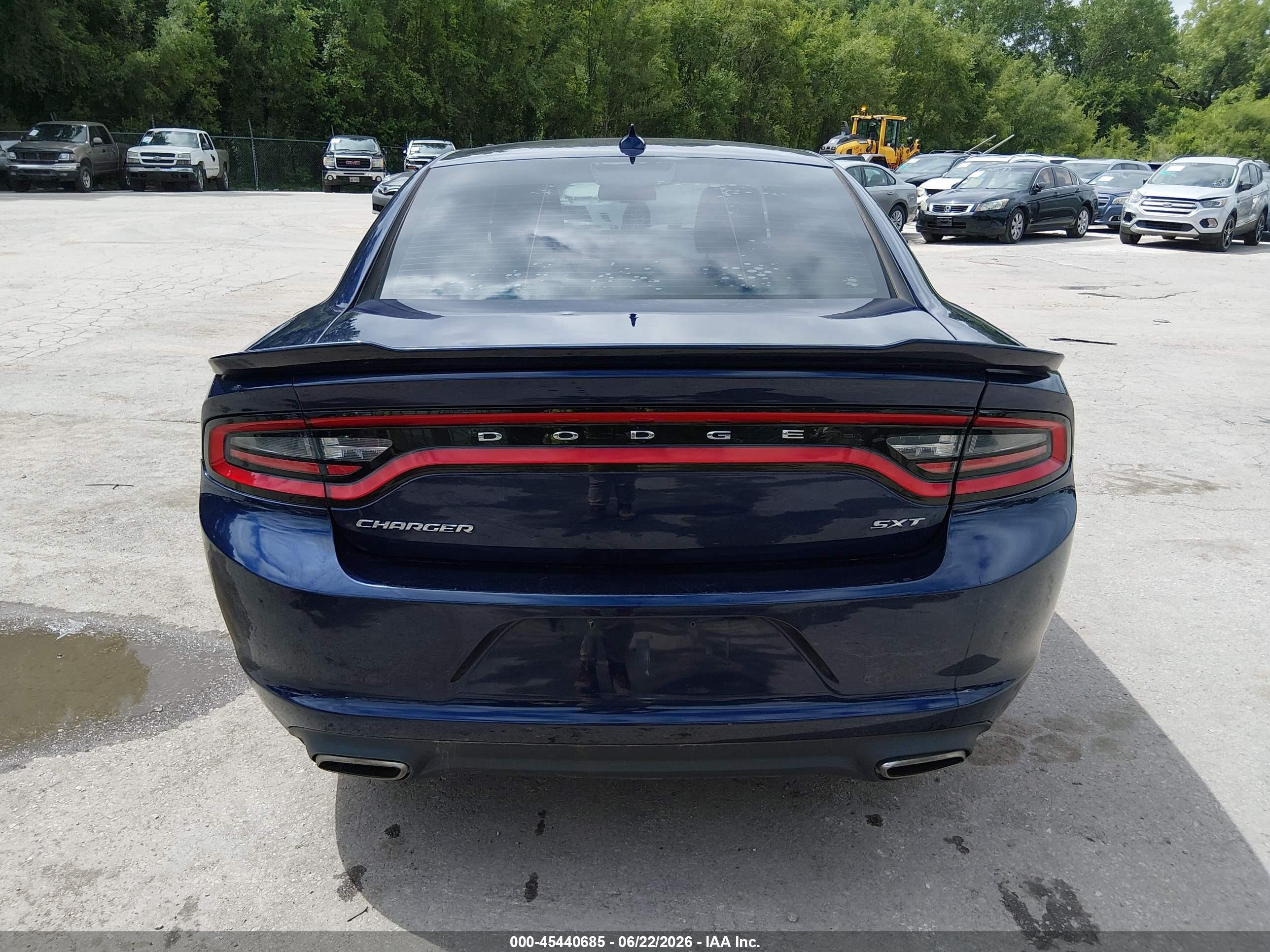 2015 Dodge Charger Sxt Blue vin: 2C3CDXHG9FH744751