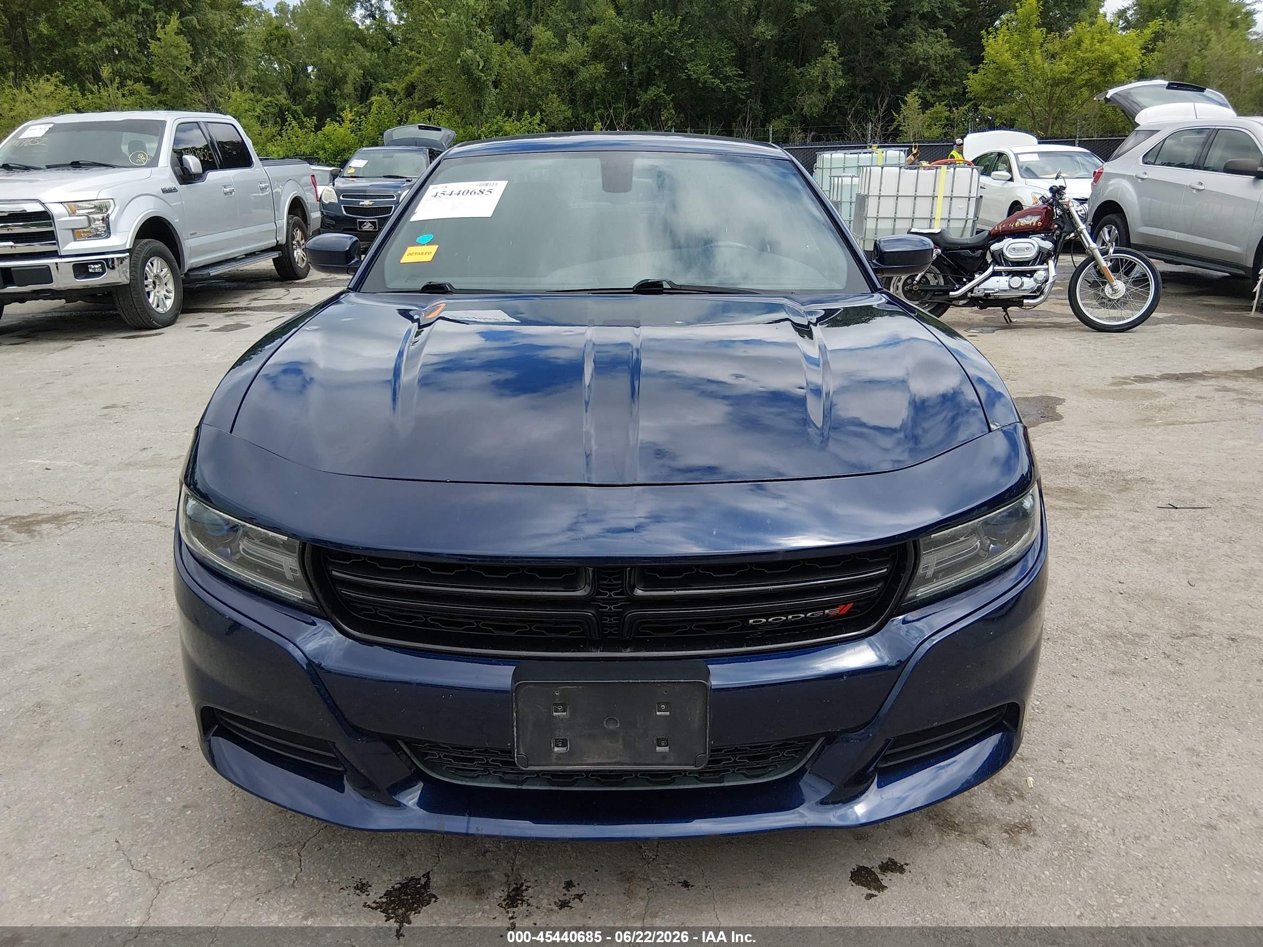 2015 Dodge Charger Sxt Blue vin: 2C3CDXHG9FH744751