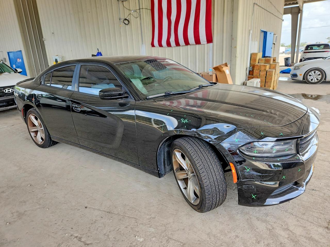 2015 Dodge Charger Sxt Black vin: 2C3CDXHG9FH777717