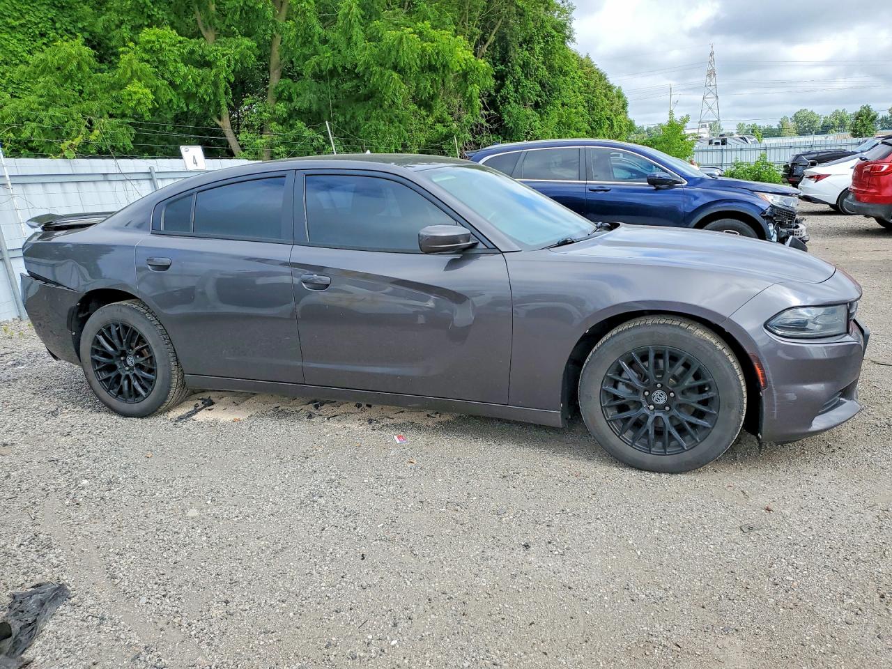 2015 Dodge Charger Sxt Gray vin: 2C3CDXHG9FH823837