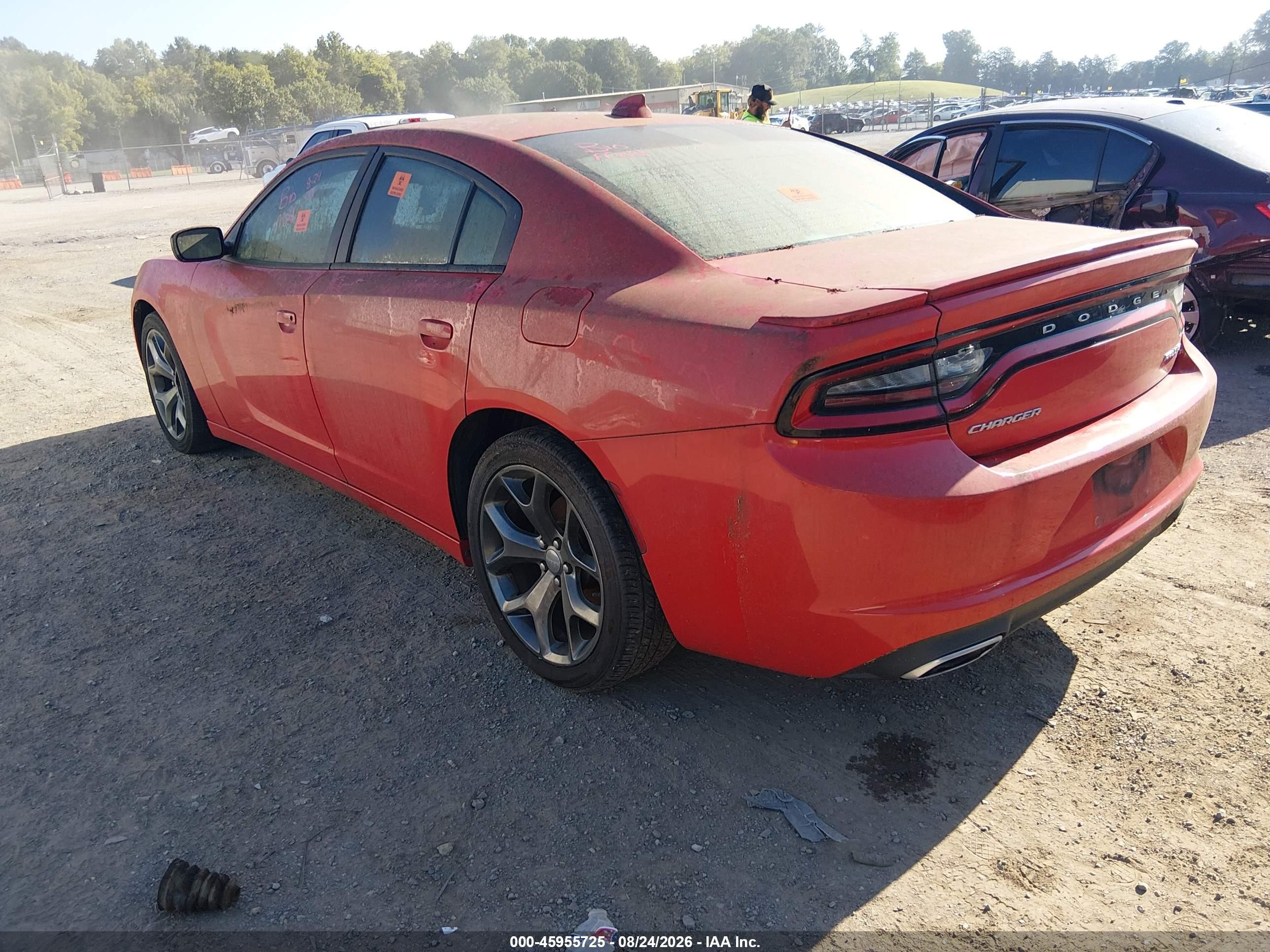 2015 Dodge Charger Sxt Красный vin: 2C3CDXHG9FH832327